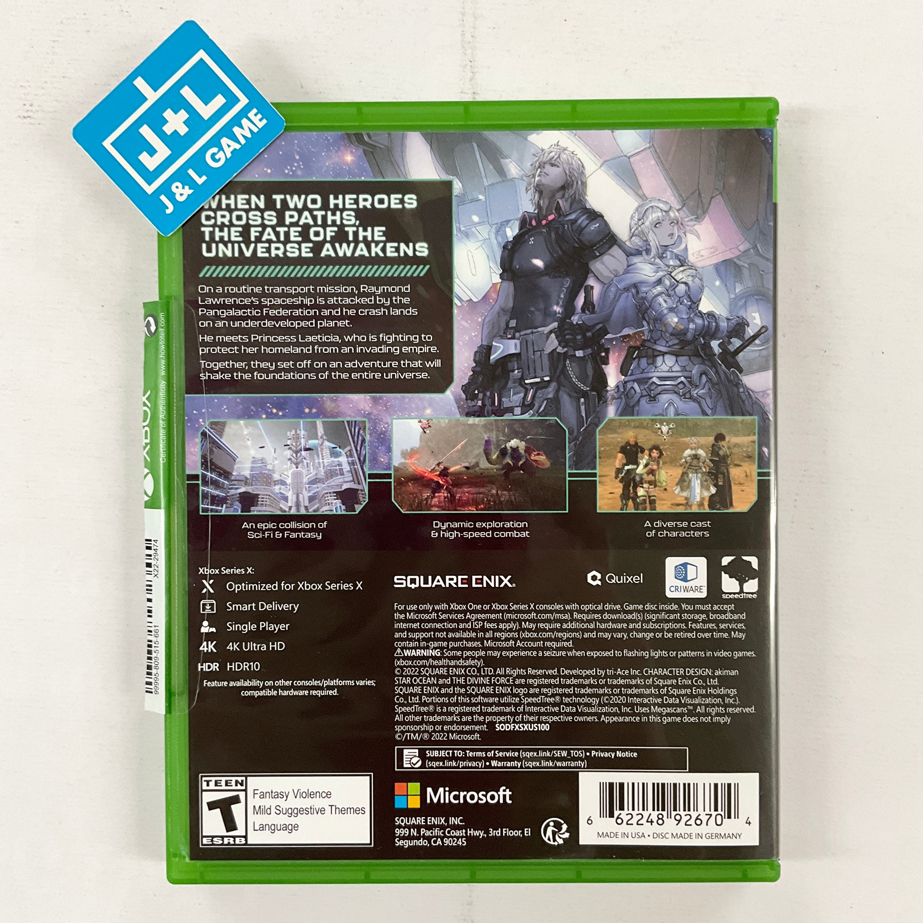 Star Ocean: The Divine Force - (XSX) Xbox Series X [UNBOXING] Video Games Square Enix   