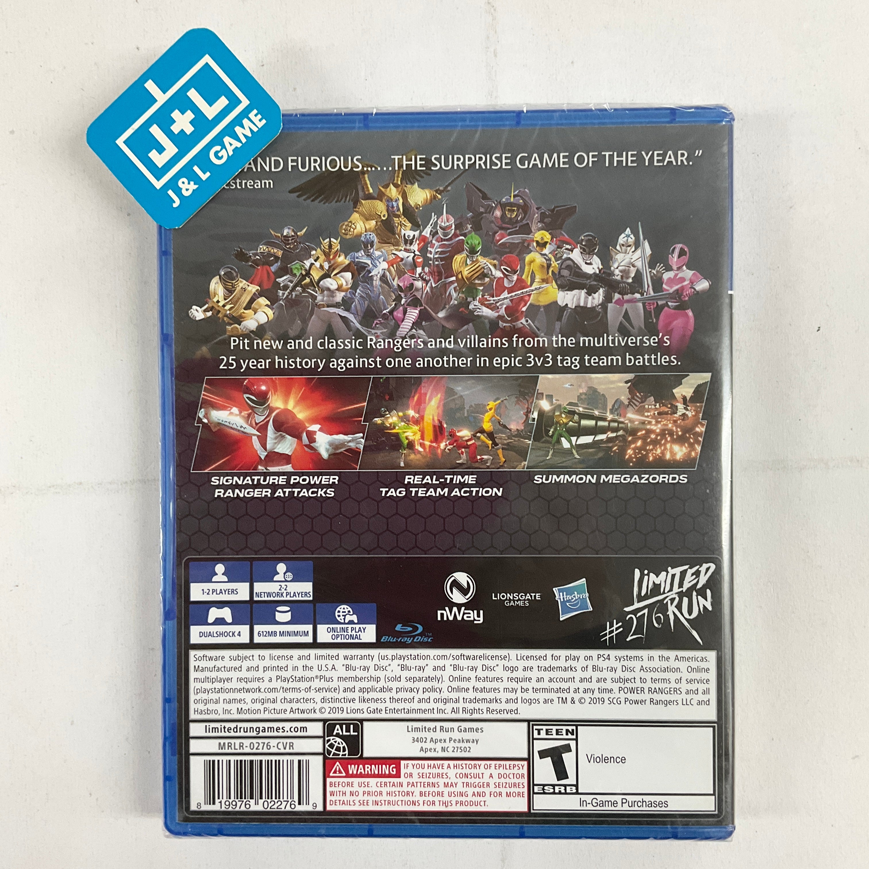 Power Rangers: Battle for the Grid (Limited Run #276) (Limited Run Cover - (PS4) PlayStation 4 Video Games J&L Video Games New York City   