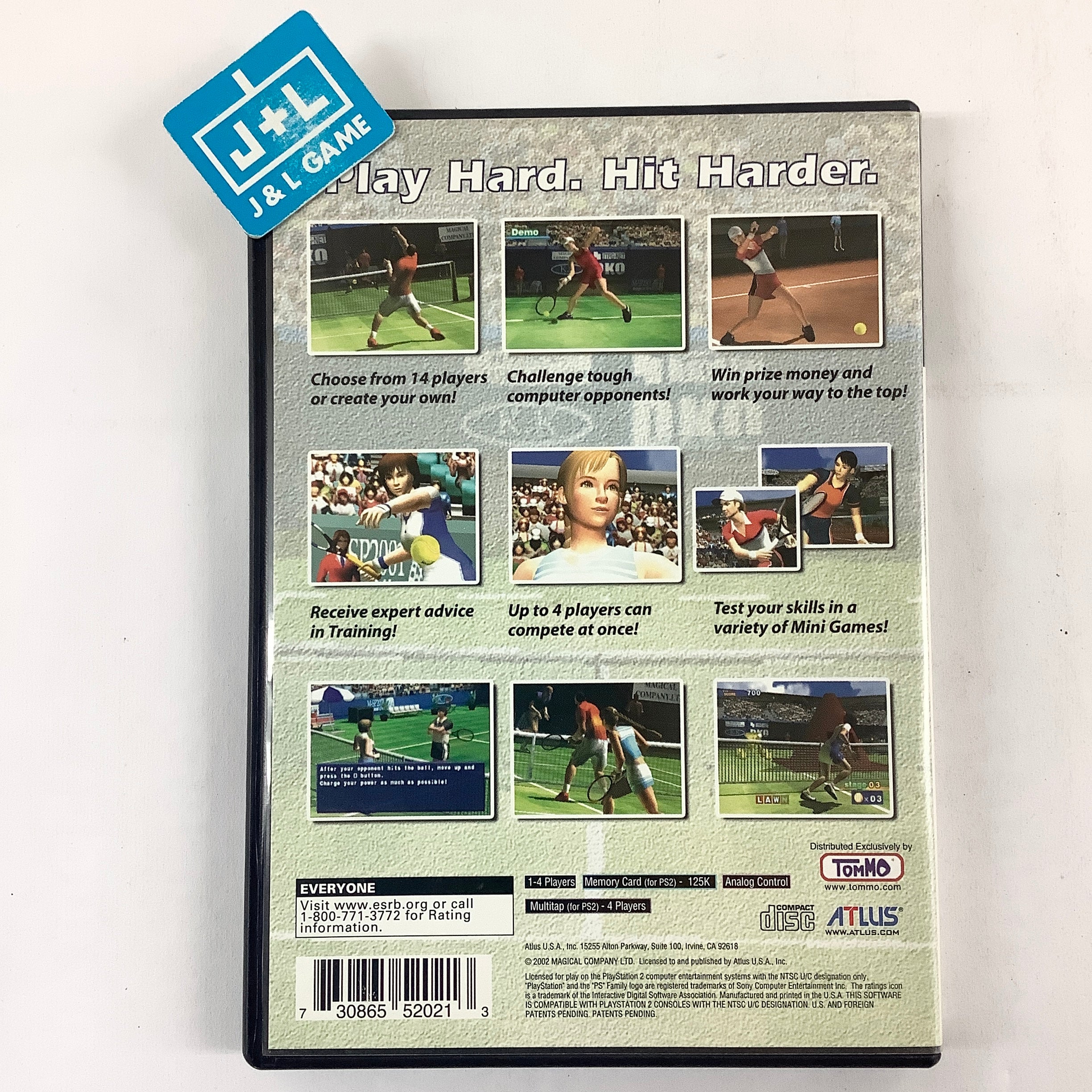 Hard Hitter Tennis - (PS2) PlayStation 2 [Pre-Owned] Video Games Atlus   