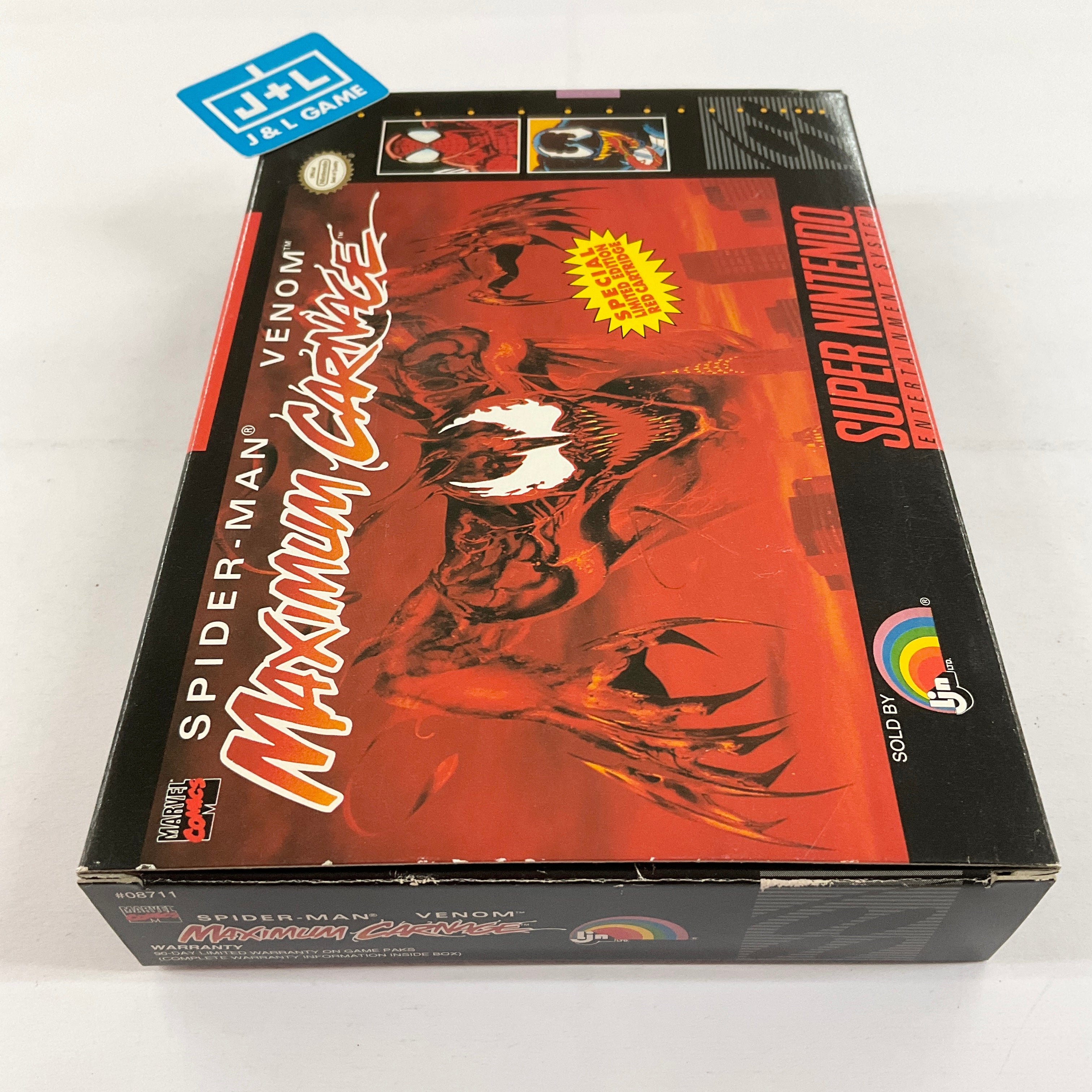 Spider-Man & Venom: Maximum Carnage - (SNES) Super Nintendo [Pre-Owned] Video Games LJN Ltd.   