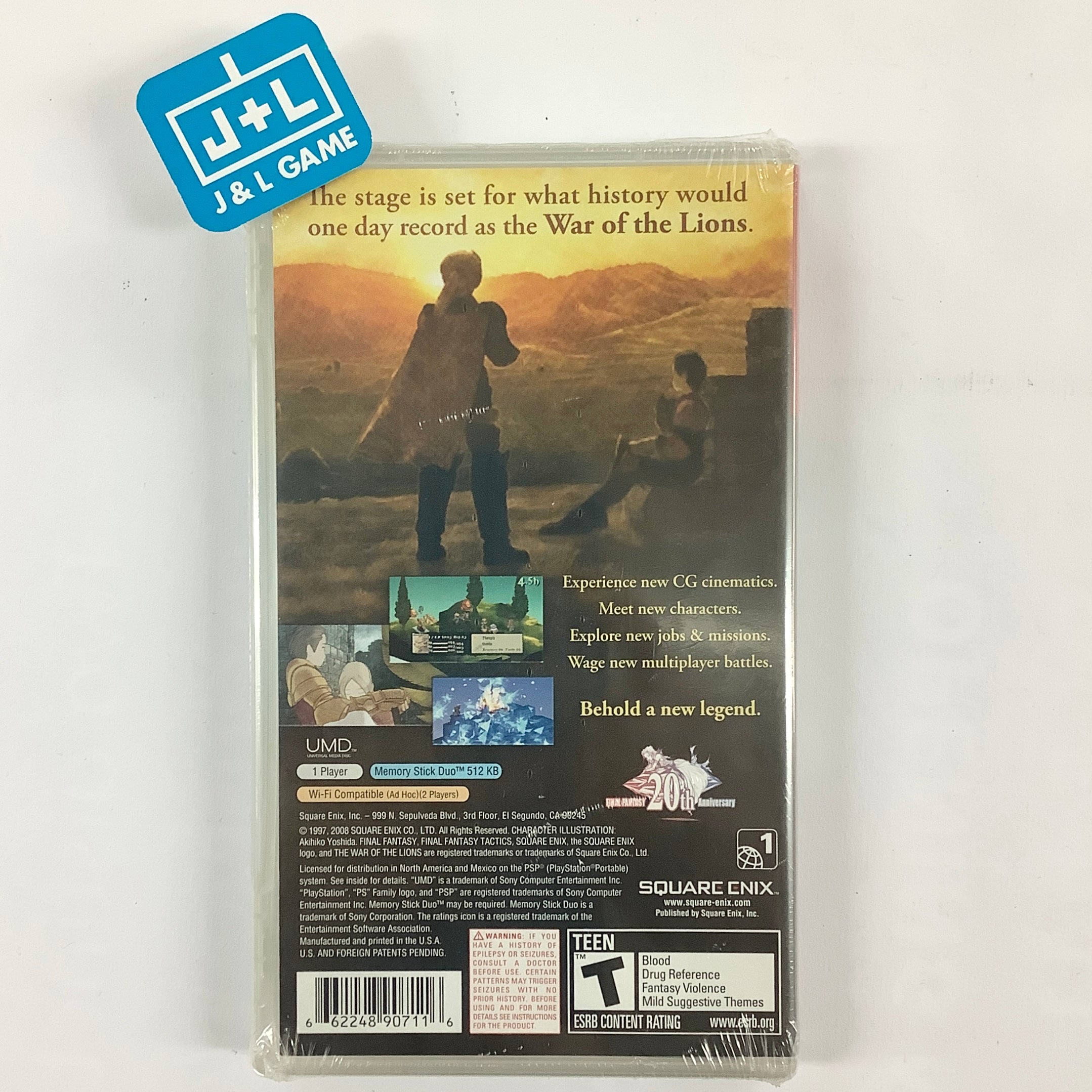 Final Fantasy Tactics: The War of the Lions (Greatest Hits) - SONY PSP Video Games Square Enix   