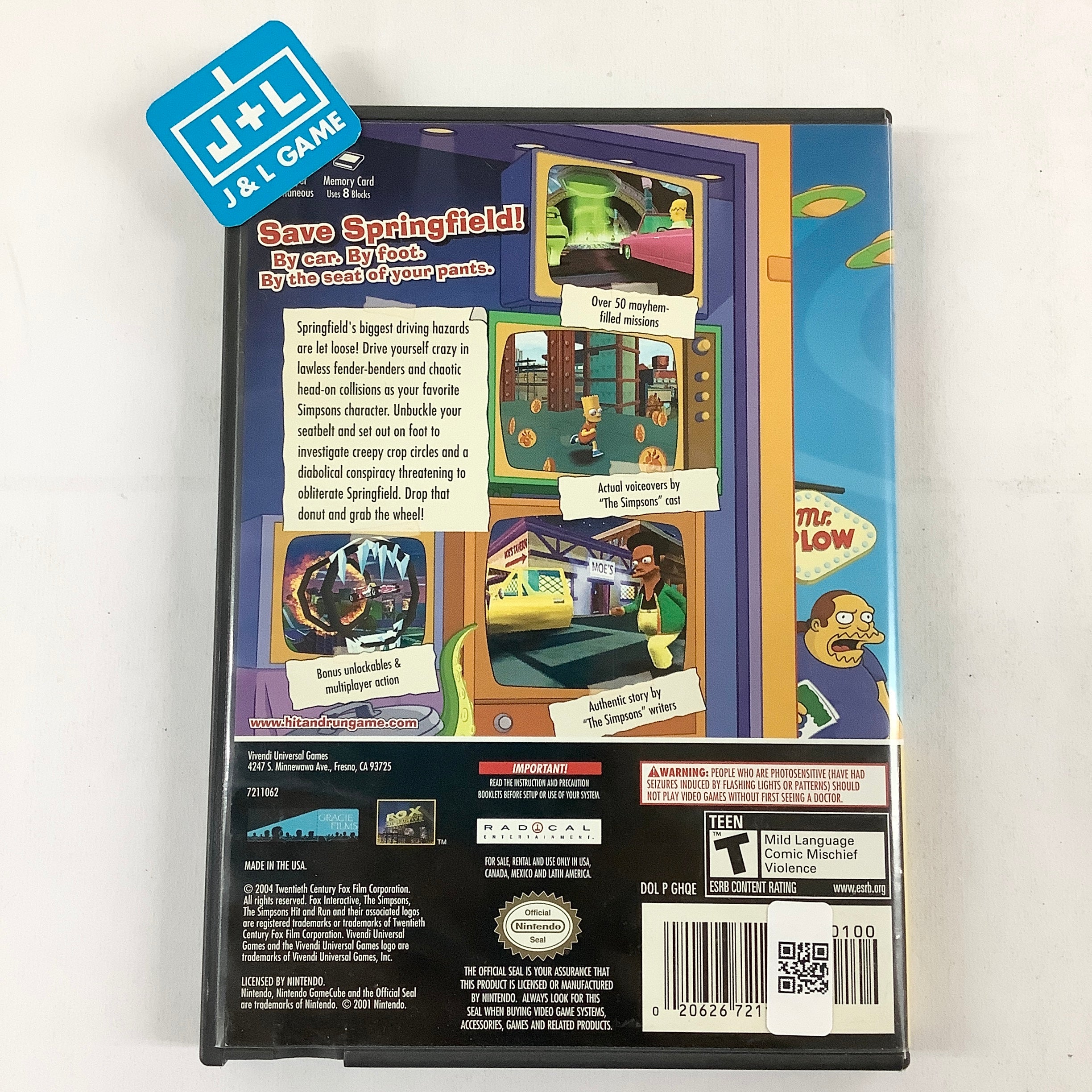 The Simpsons Hit & Run (Player's Choice) - (GC) GameCube [Pre-Owned] Video Games Nintendo   