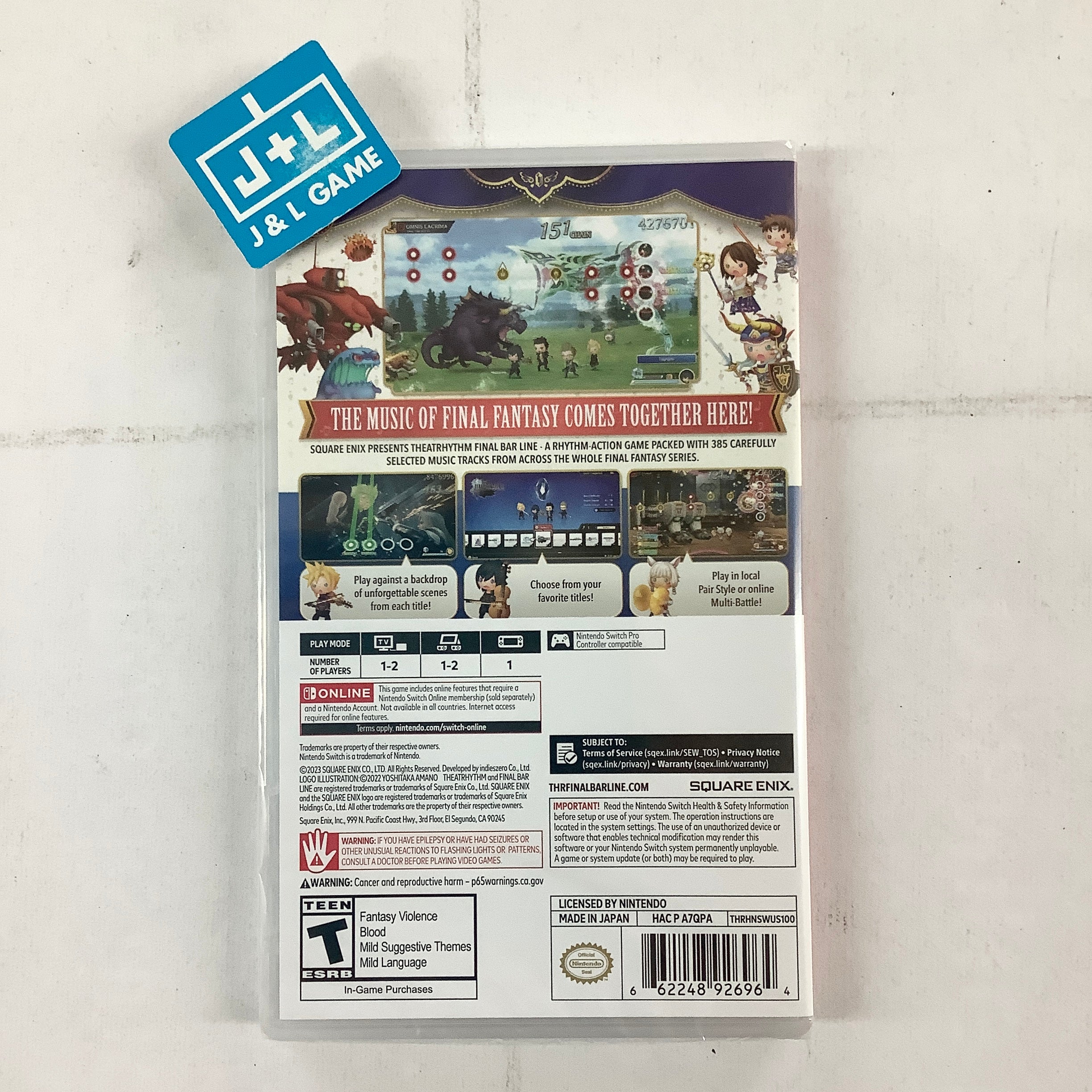 Theathrhythm Final Bar Line - (NSW) Nintendo Switch Video Games Square Enix   