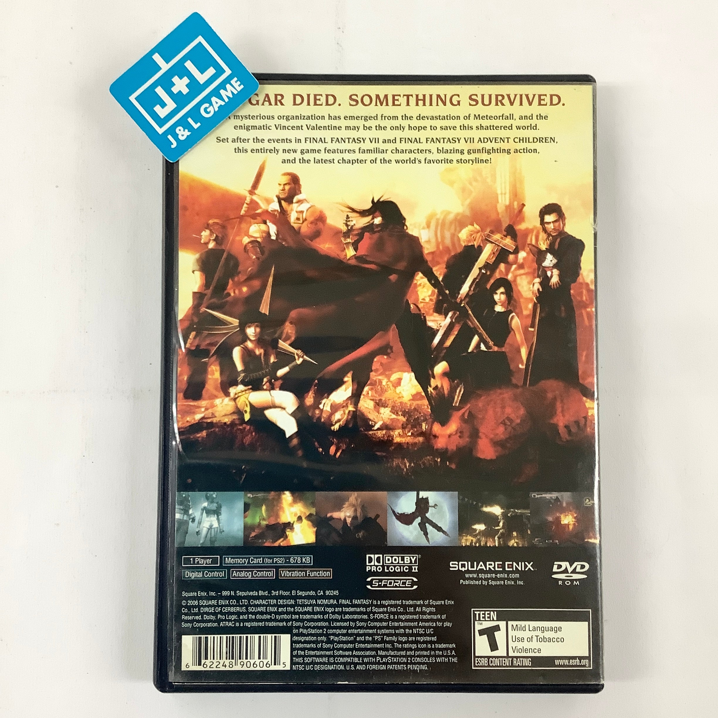 Dirge of Cerberus: Final Fantasy VII - (PS2) PlayStation 2 [Pre-Owned] Video Games Square Enix   