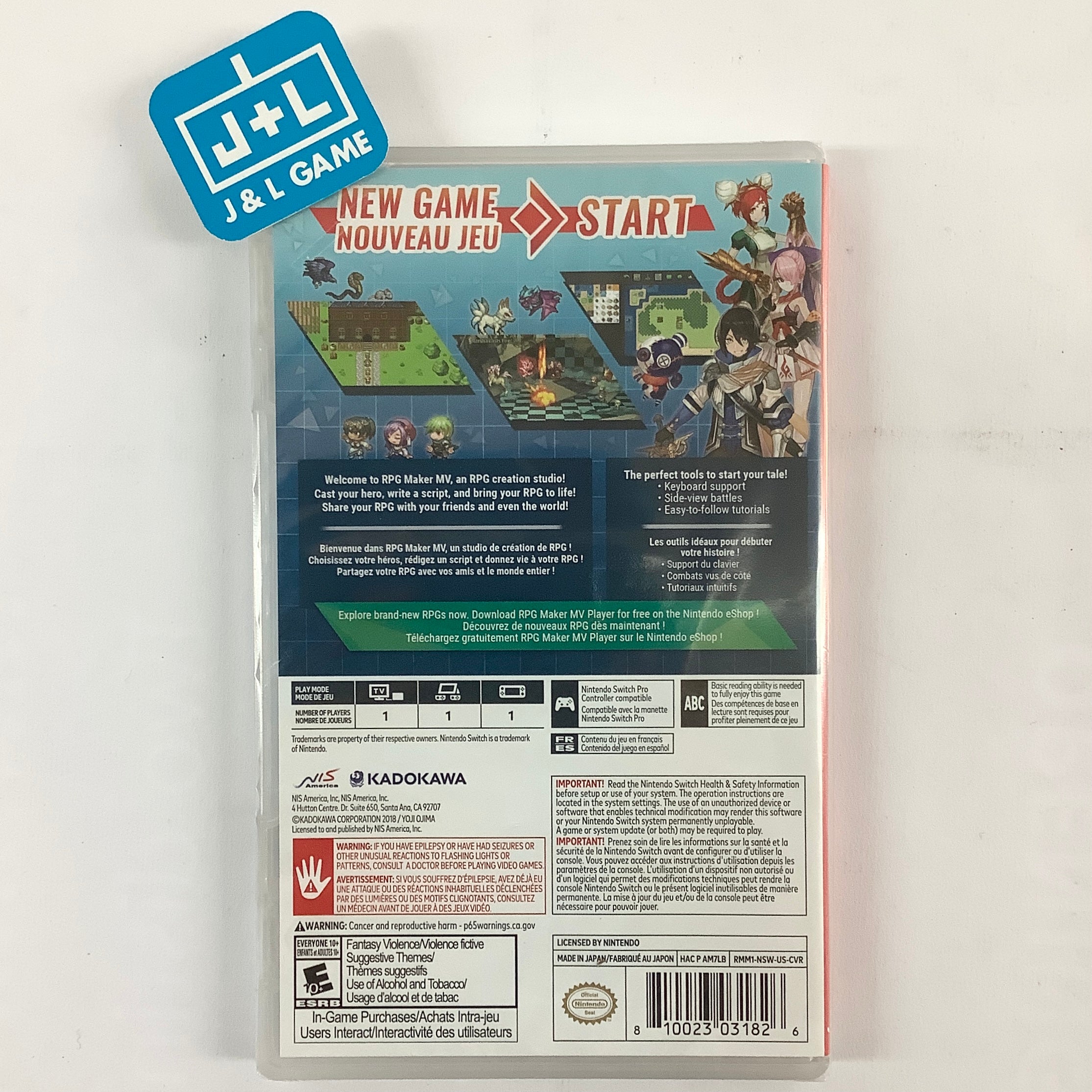 RPG Maker MV - (NSW) Nintendo Switch Video Games NIS America   