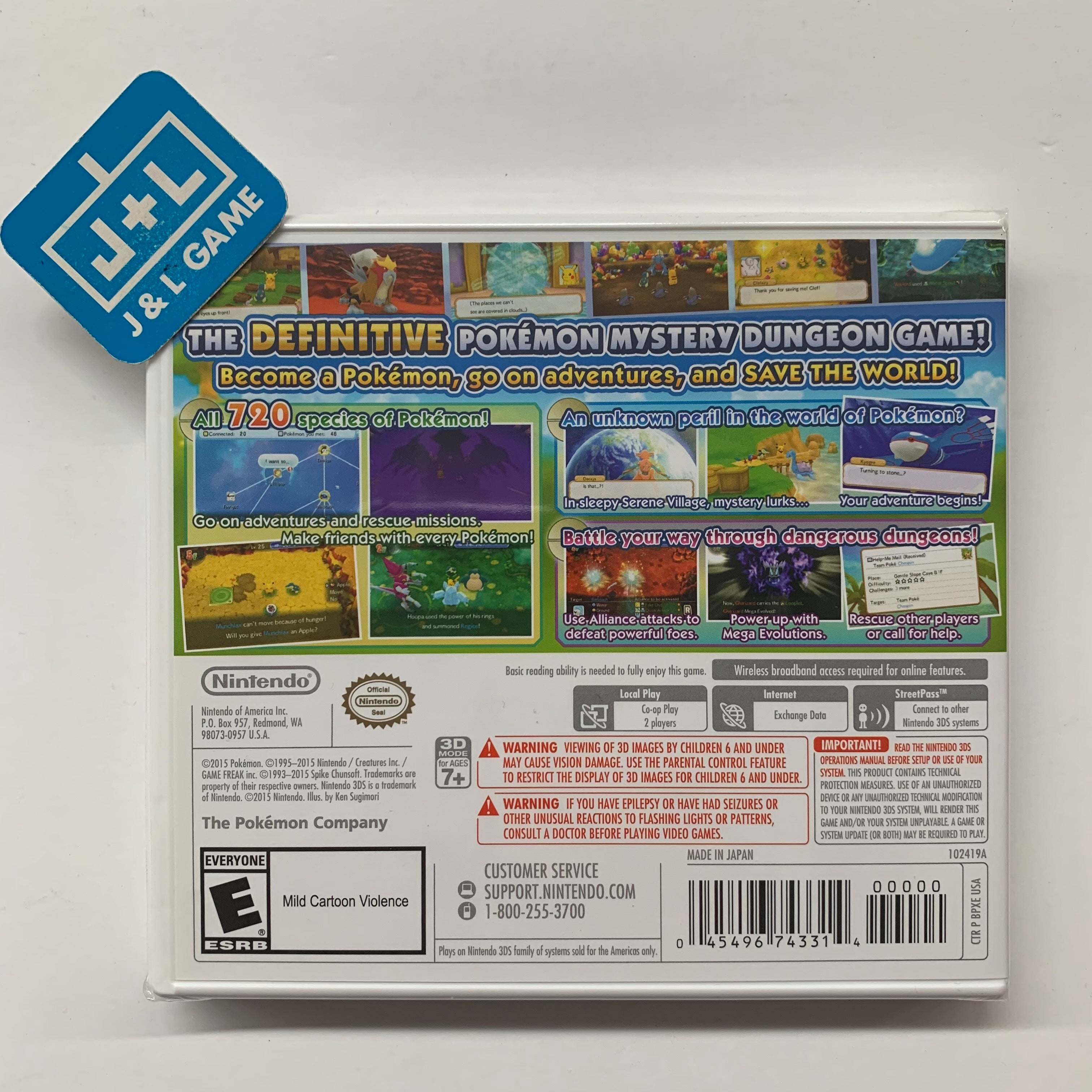 Pokemon Super Mystery Dungeon - Nintendo 3DS Video Games Nintendo   