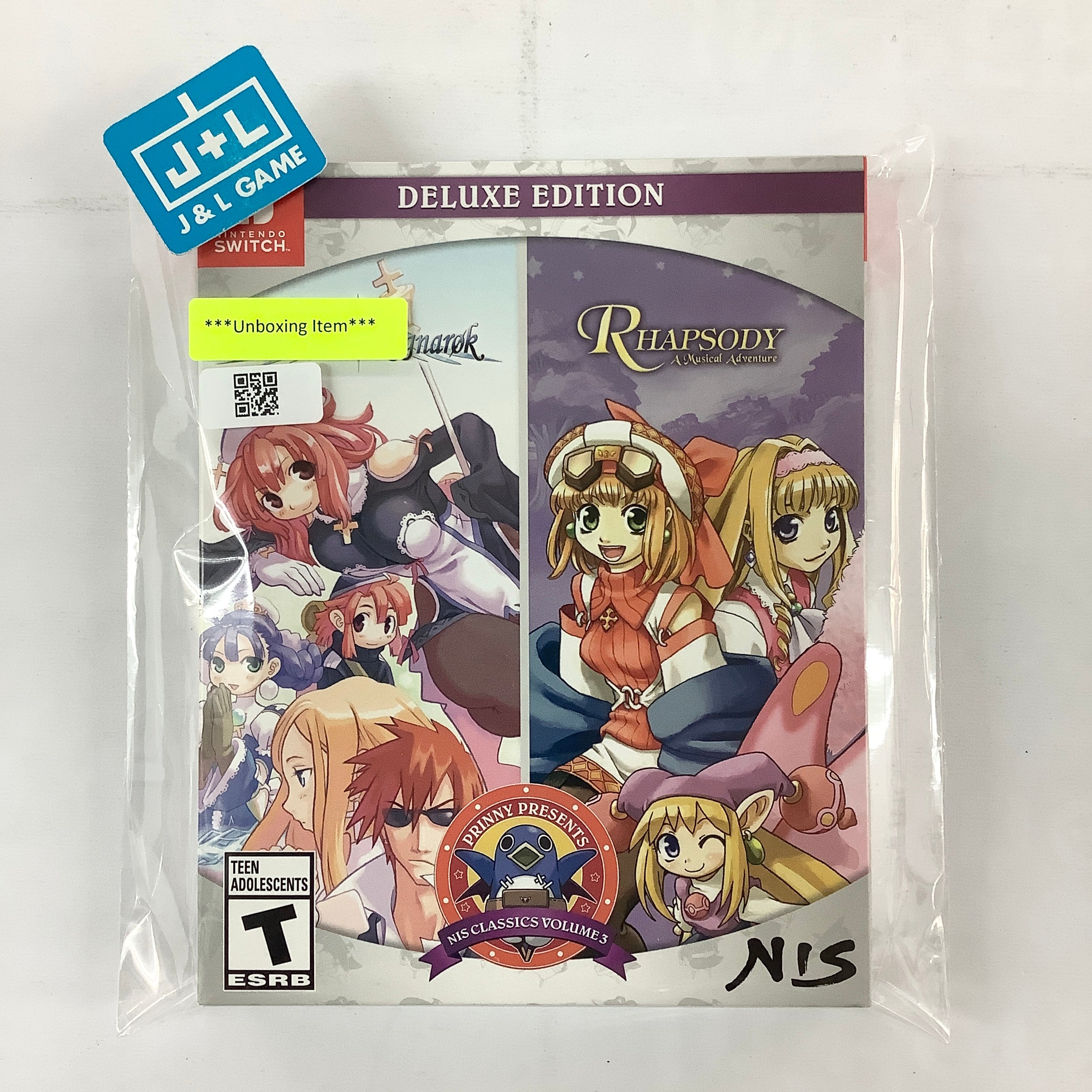 Prinny Presents NIS Classics Volume 3: La Pucelle: Ragnarok / Rhapsody: A Musical Adventure Deluxe Edition - (NSW) Nintendo Switch  [UNBOXING] Video Games NIS America   