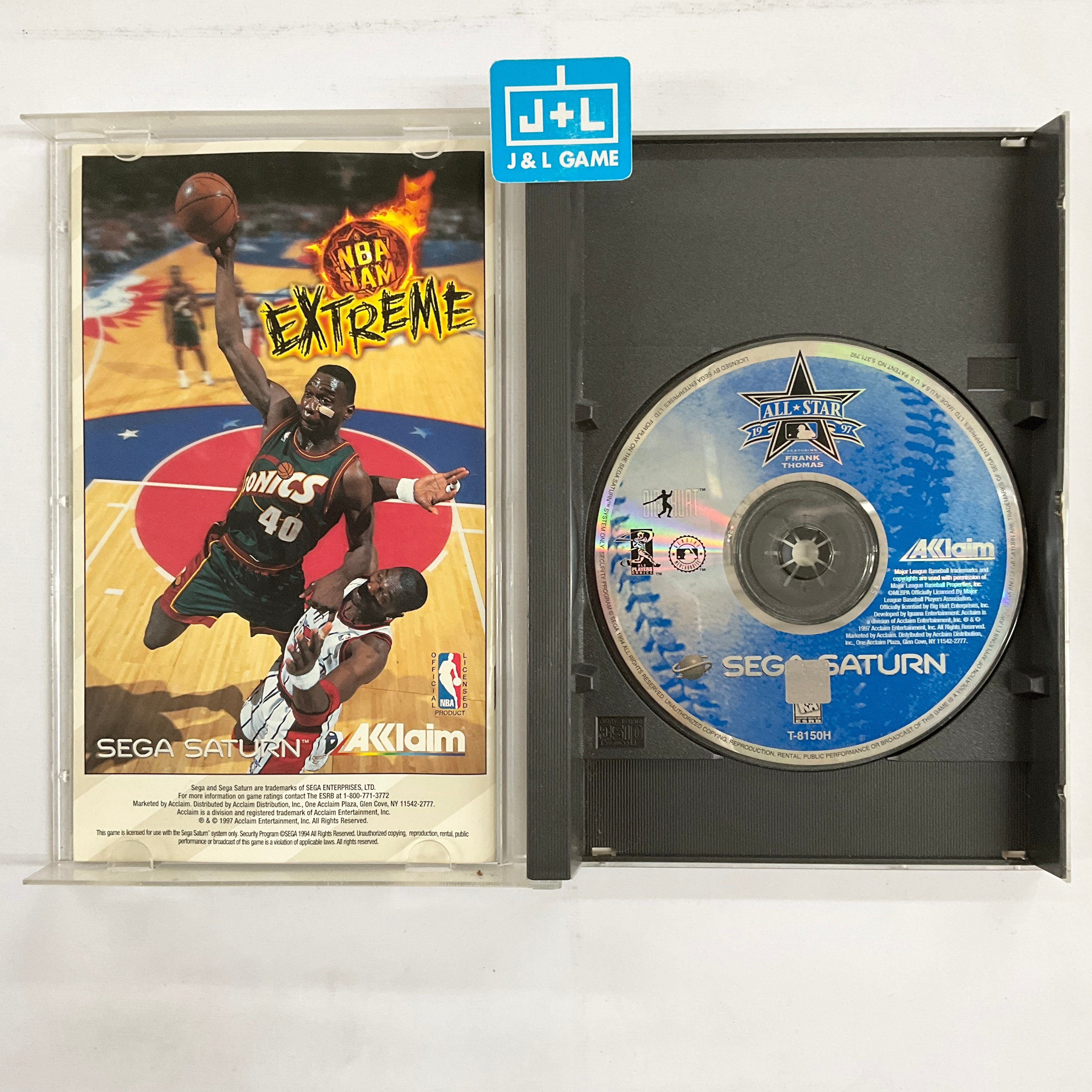 All-Star Baseball '97 Featuring Frank Thomas - (SS) SEGA Saturn [Pre-Owned] Video Games Acclaim   