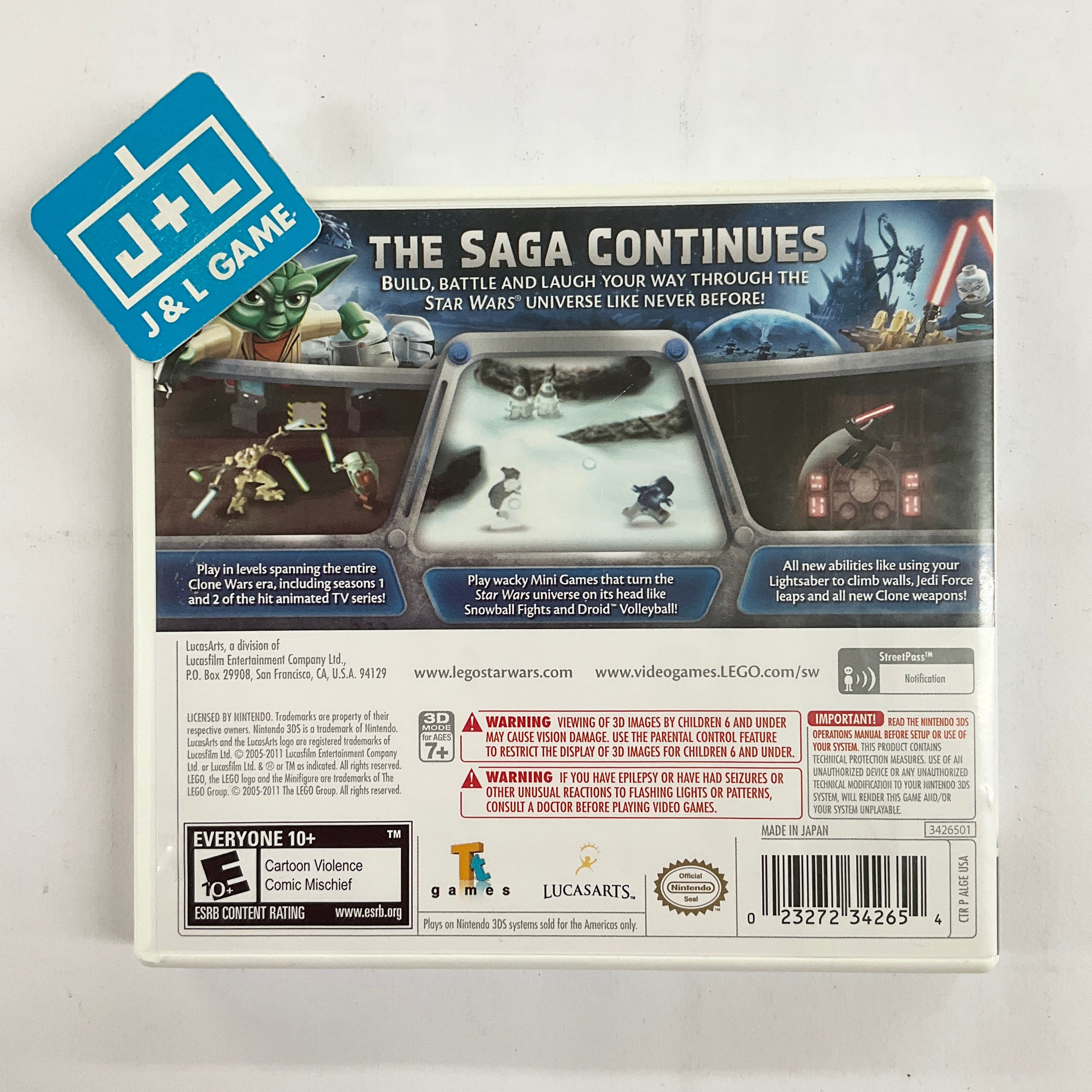 LEGO Star Wars III: The Clone Wars - Nintendo 3DS [Pre-Owned] Video Games LucasArts   