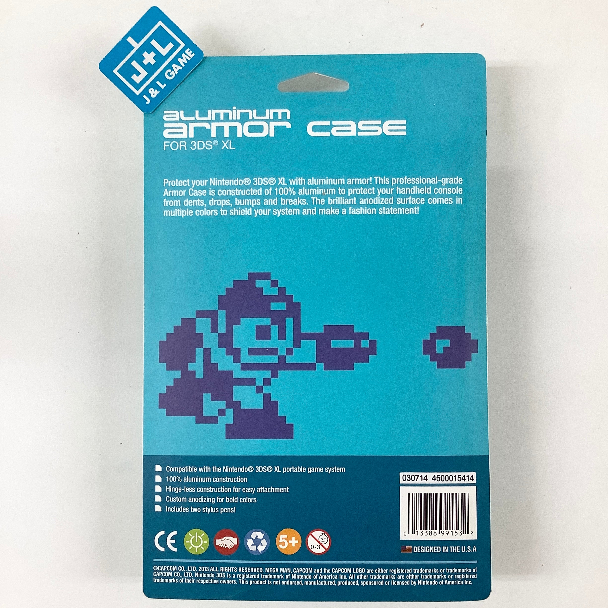 Capcom Aluminum Armor Case for 3DS XL (Megaman 25th Anniversary) - Nintendo 3DS ACCESSORIES Capcom   