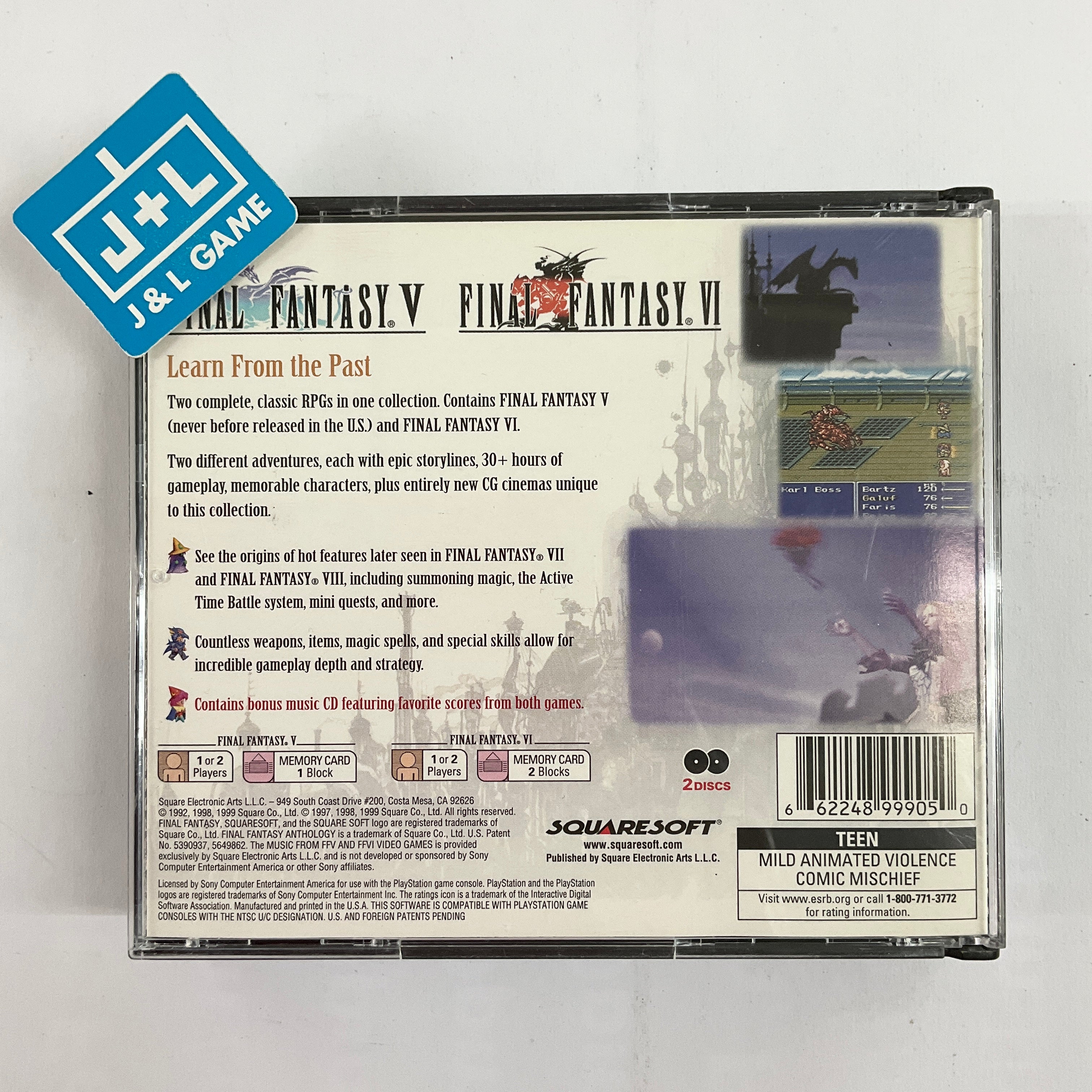 Final Fantasy Anthology - (PS1) PlayStation 1 [Pre-Owned] Video Games SquareSoft   