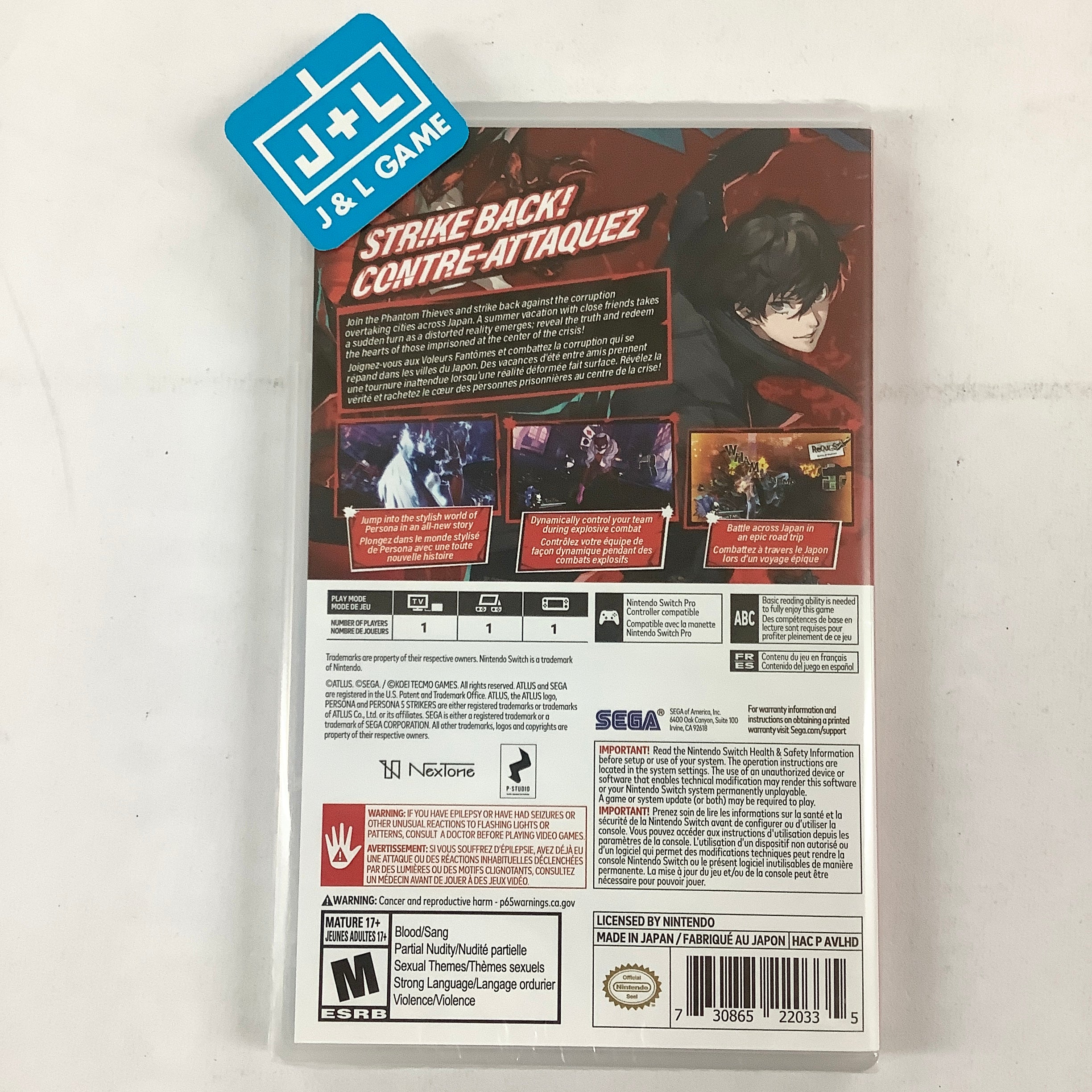 Persona 5 Strikers - (NSW) Nintendo Switch Video Games SEGA   