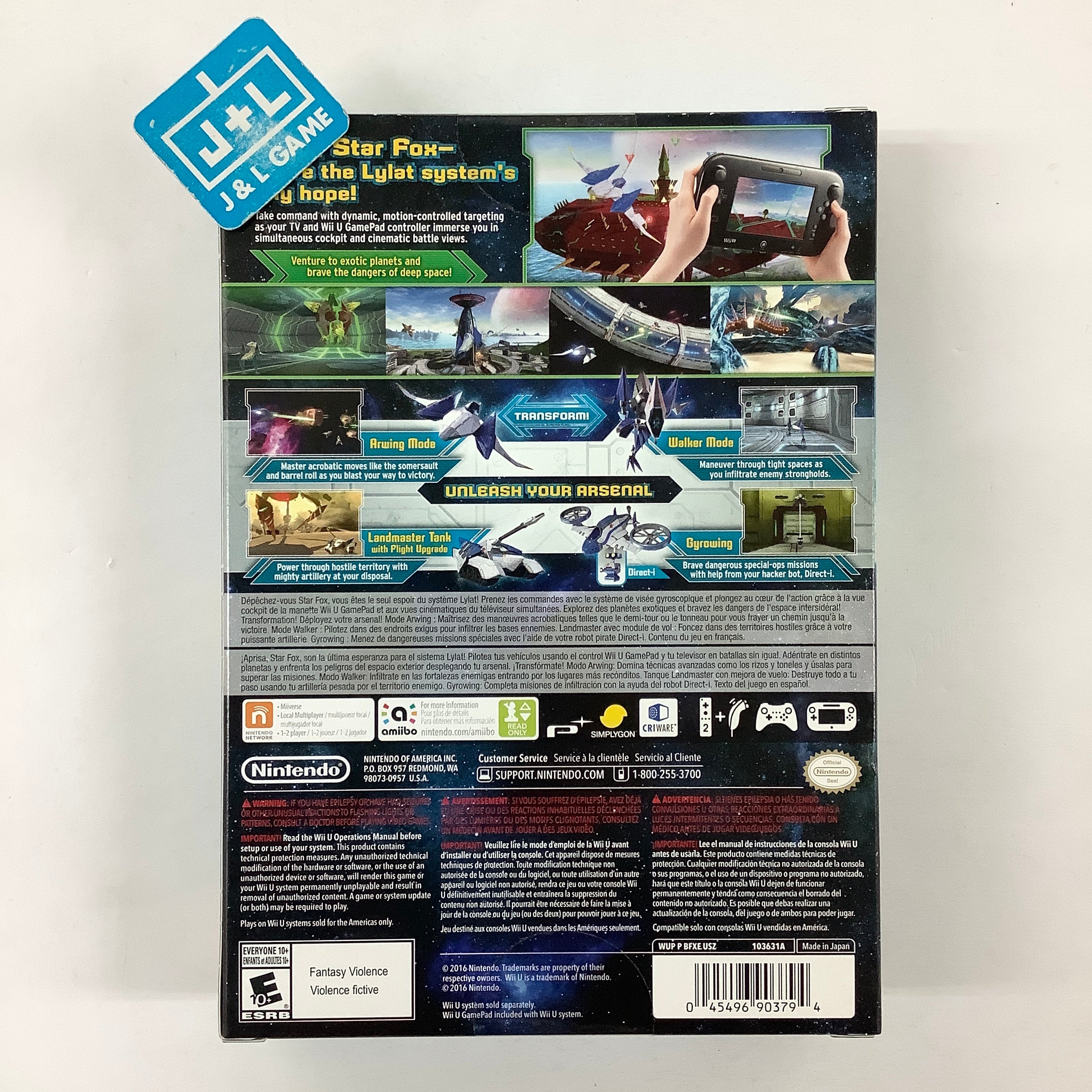 Star Fox Zero + Star Fox Guard - Nintendo Wii U Video Games Nintendo   