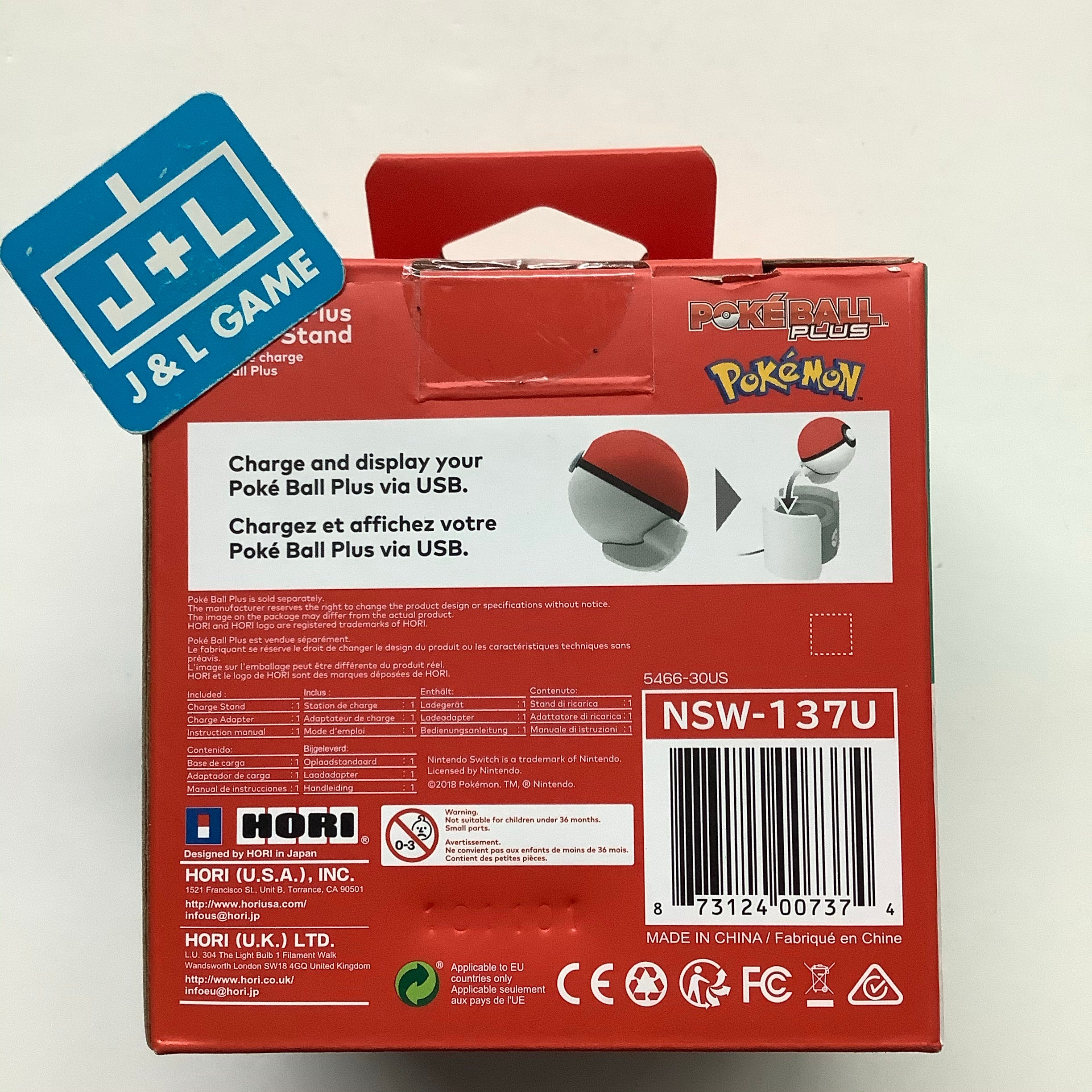 HORI Poké Ball Plus Charge Stand - (NSW) Nintendo Switch Accessories Hori   