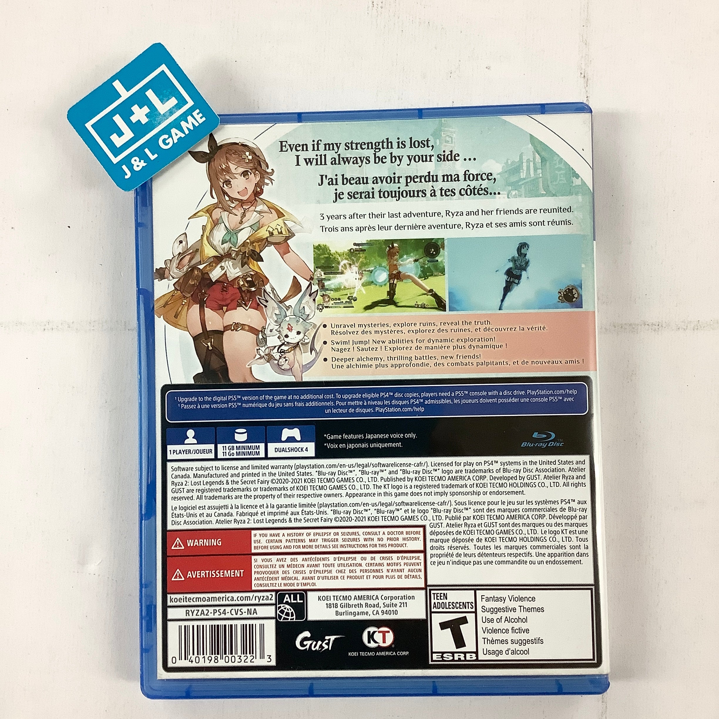 Atelier Ryza 2: Lost Legends & The Secret Fairy - (PS4) PlayStation 4 [Pre-Owned] Video Games KT   