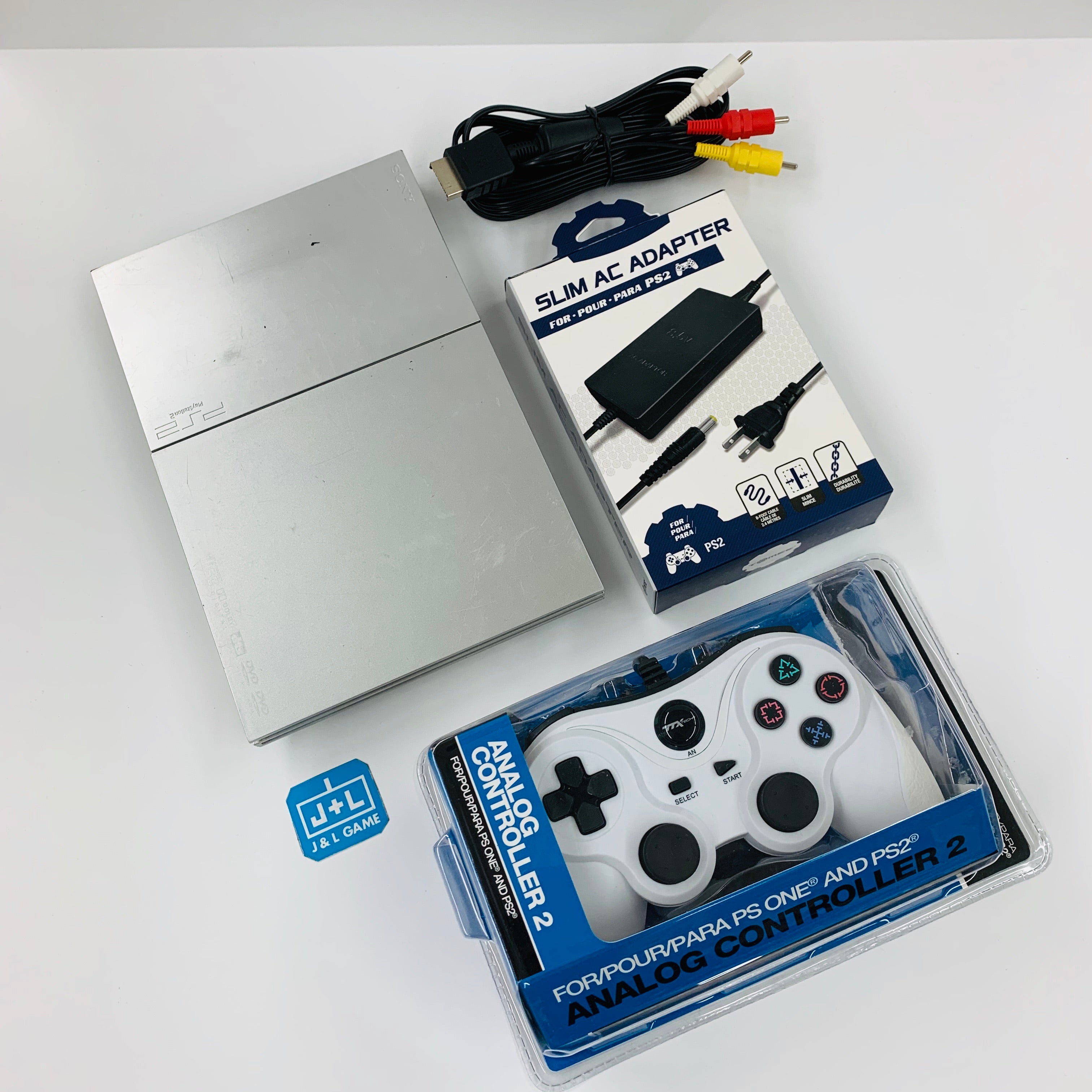 Sony PlayStation 2 Slim Console (Silver) - (PS2) PlayStation 2 [Pre-Owned] Consoles Sony   