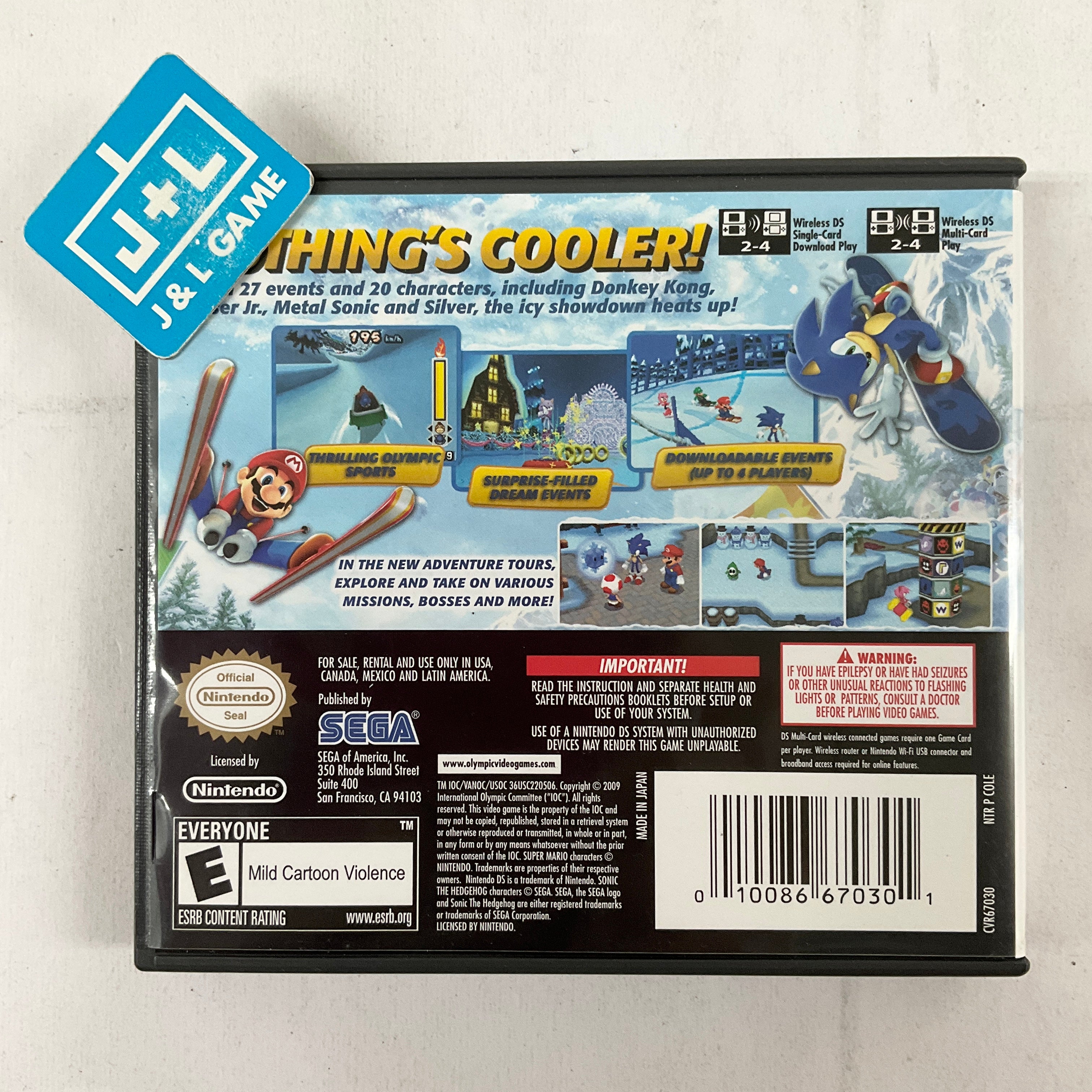 Mario and Sonic at the Olympic Winter Games - (NDS) Nintendo DS [Pre-Owned] Video Games SEGA   