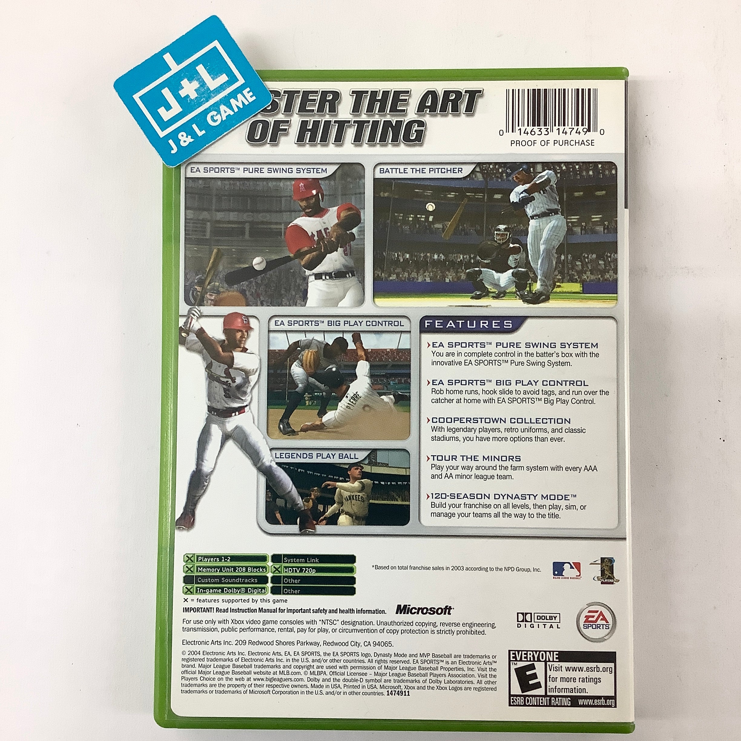 MVP Baseball 2004 - (XB) Xbox [Pre-Owned] Video Games EA Sports   