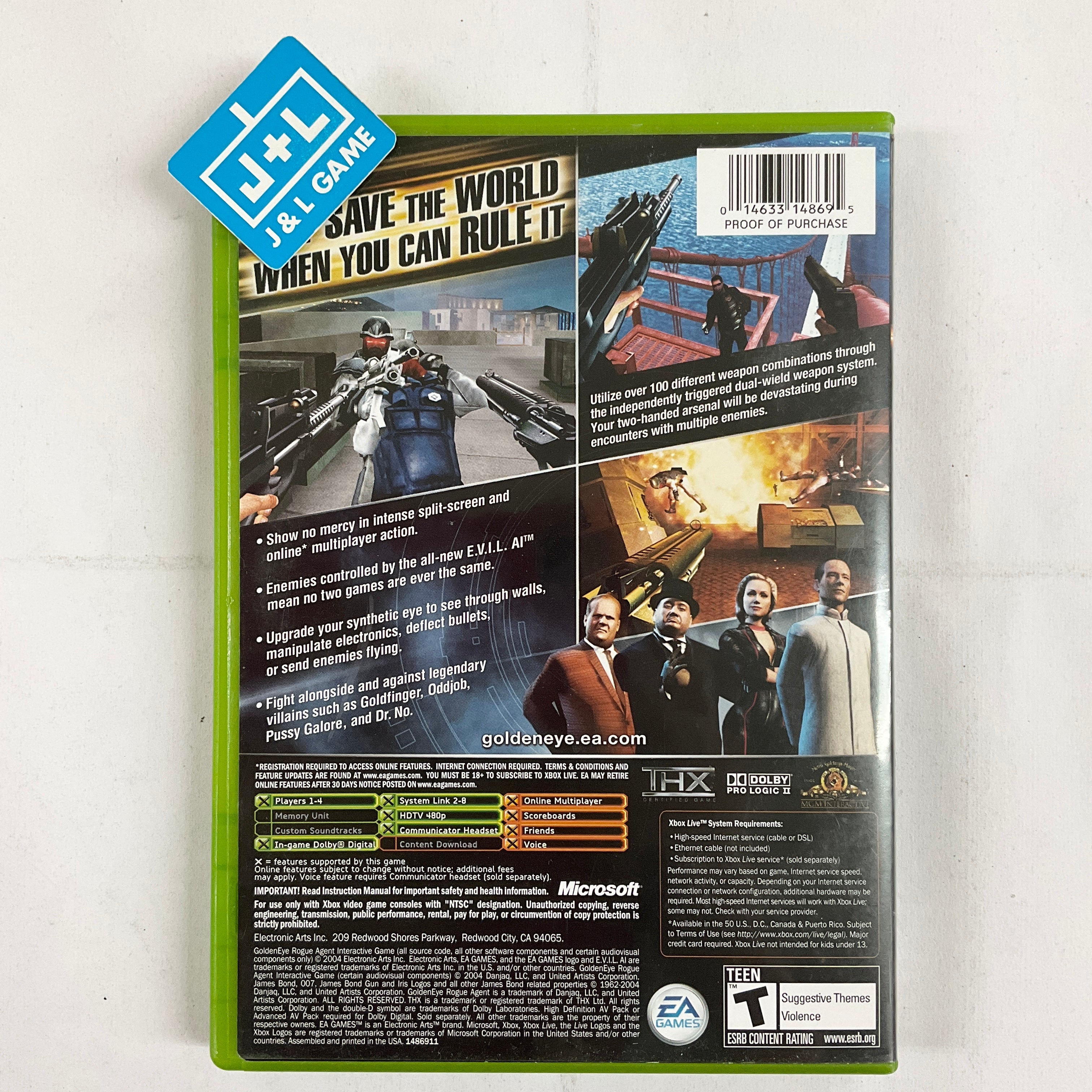 GoldenEye: Rogue Agent - (XB) Xbox [Pre-Owned] Video Games EA Games   