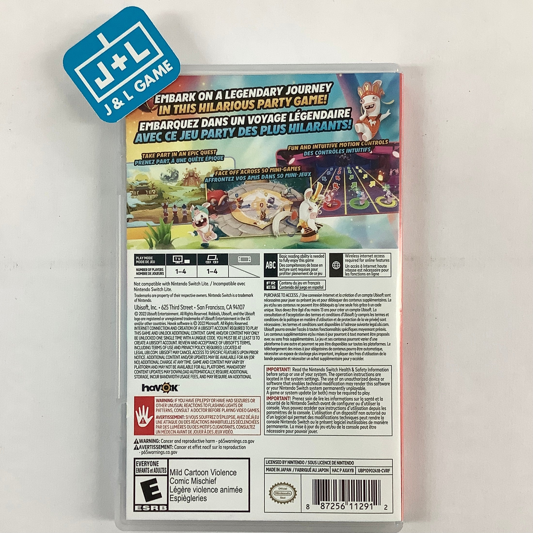 Rabbids: Party of Legends - (NSW) Nintendo Switch [Pre-Owned] Video Games Ubisoft   
