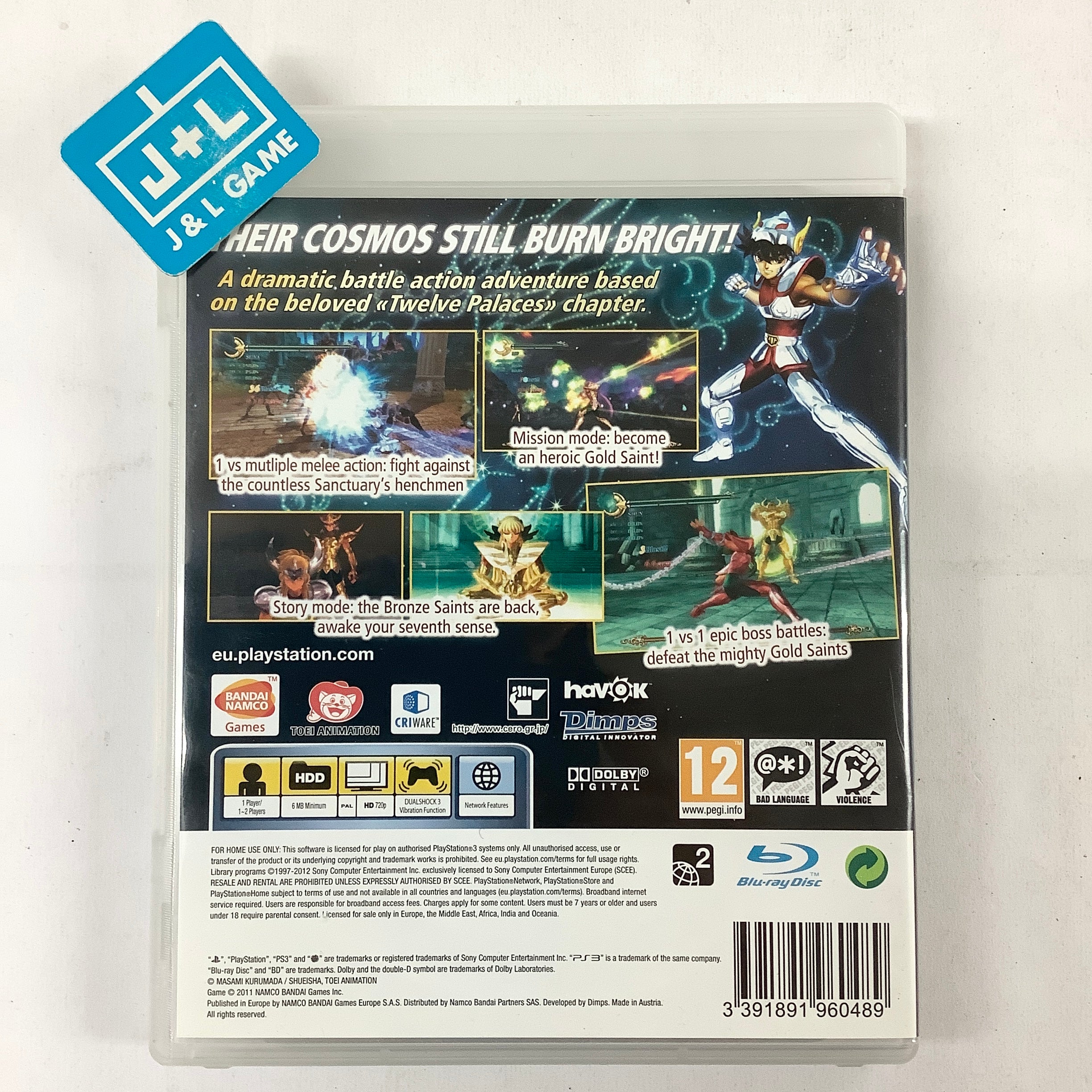 Saint Seiya: Sanctuary Battle - (PS3) PlayStation 3 [Pre-Owned] (European Import) Video Games Bandai Namco Games   