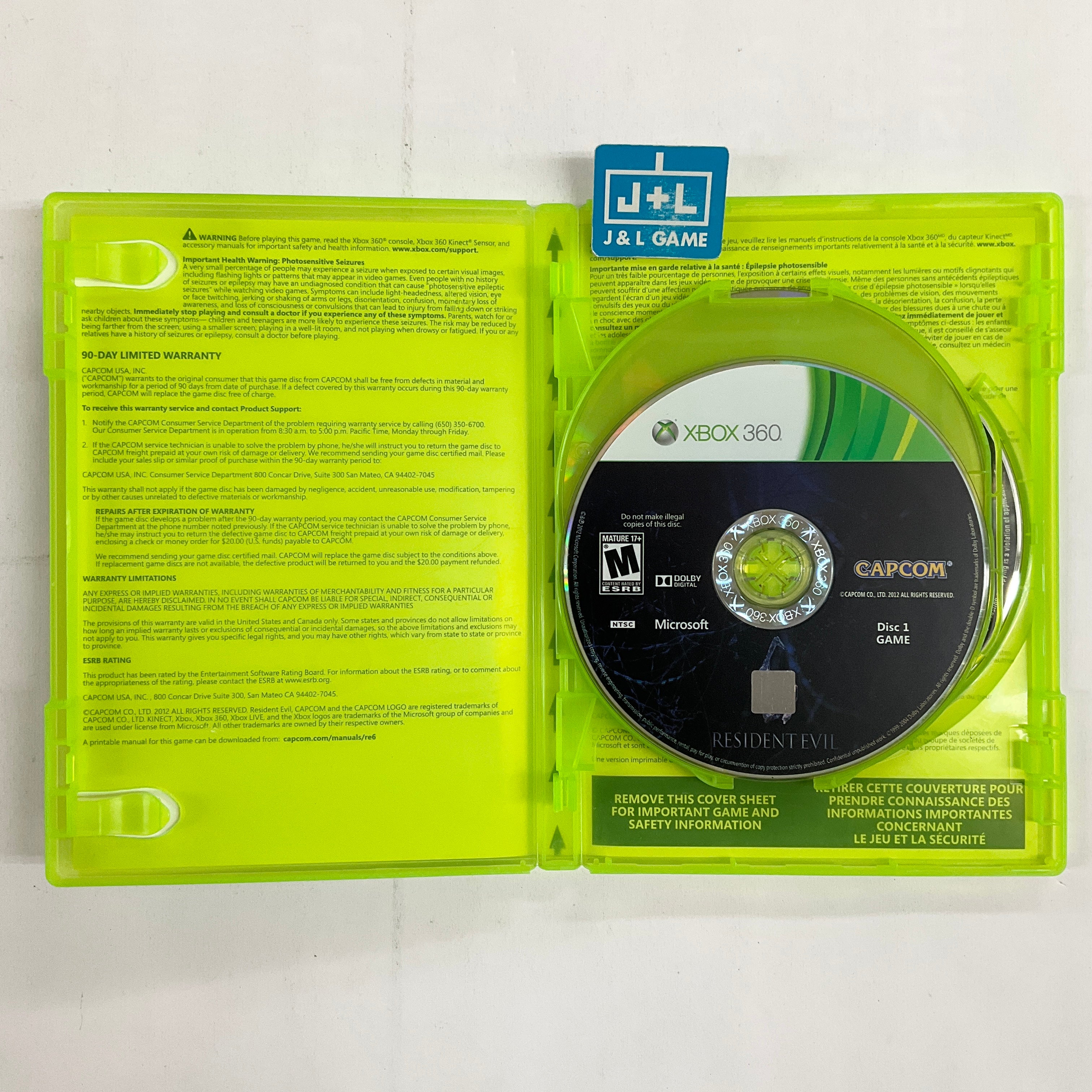 Resident Evil 6 Archives - Xbox 360 [Pre-Owned] Video Games Capcom   
