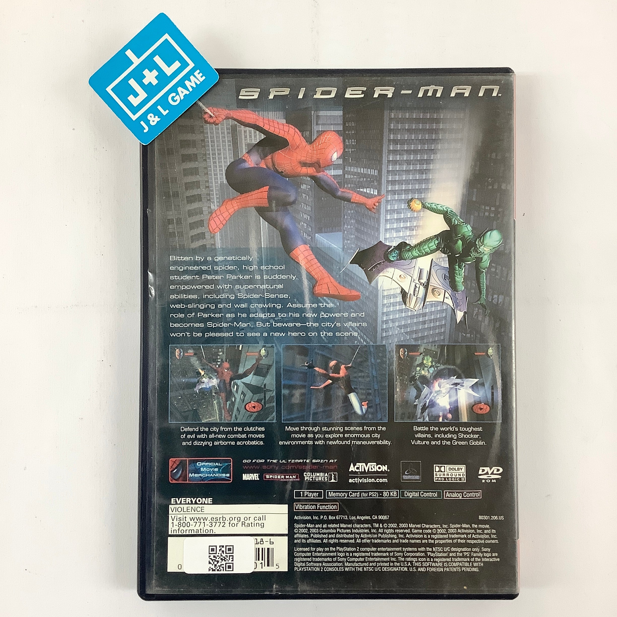 Spider-Man: The Movie (Greatest Hits) - (PS2) PlayStation 2 [Pre-Owned] Video Games Activision   