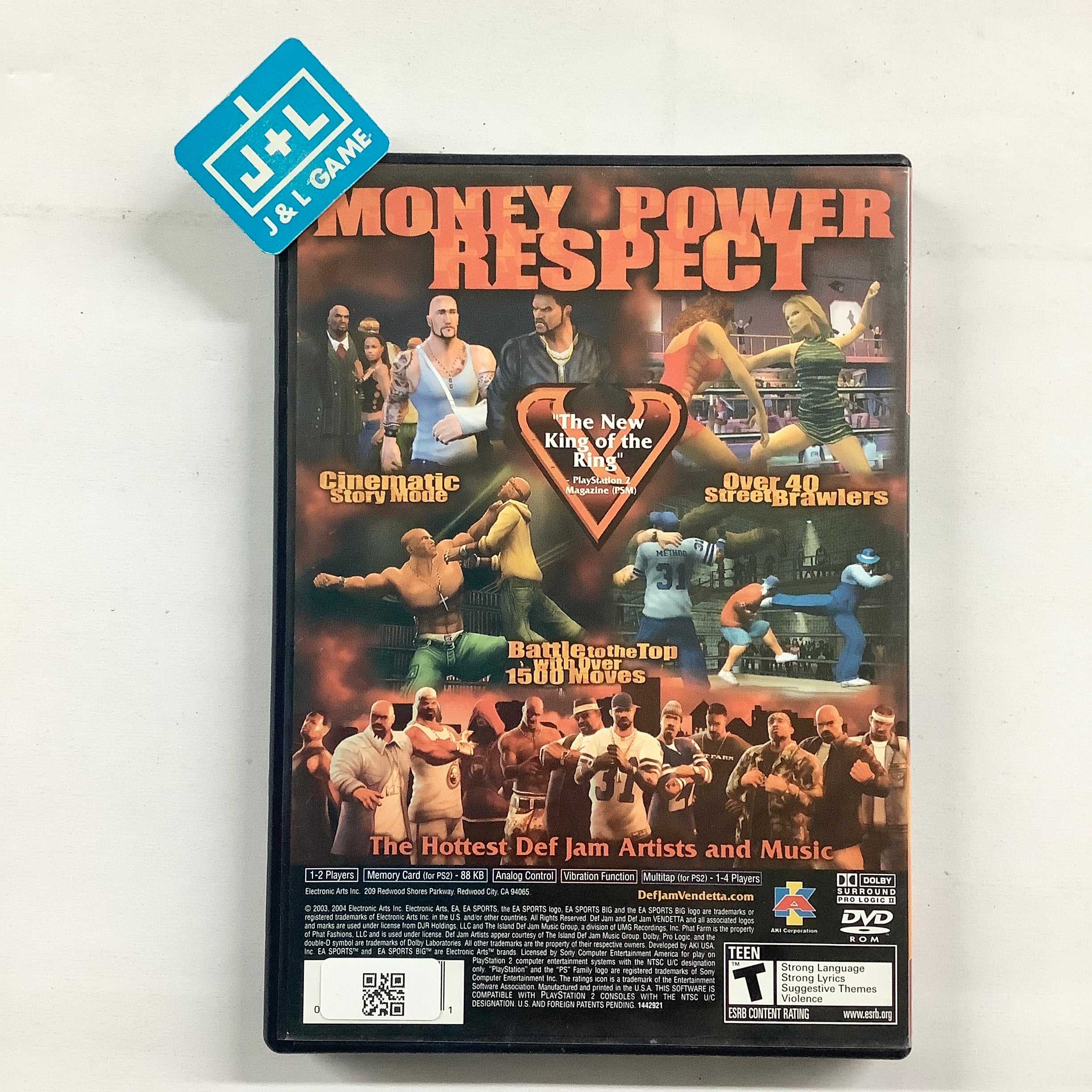 Def Jam Vendetta (Greatest Hits)  - (PS2) PlayStation 2 [Pre-Owned] Video Games EA Sports Big   