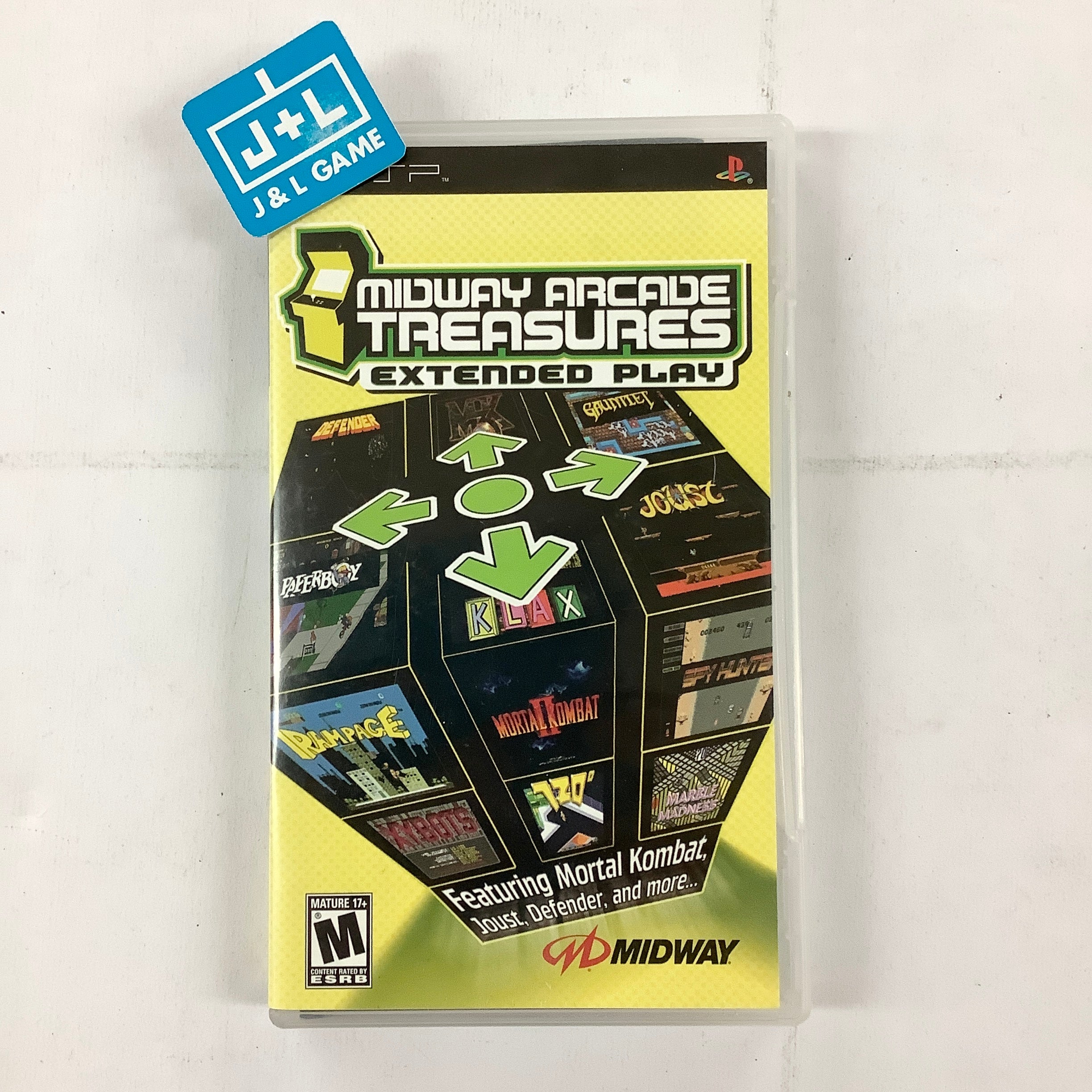 Midway Arcade Treasures: Extended Play - Sony PSP [Pre-Owned] Video Games Midway   