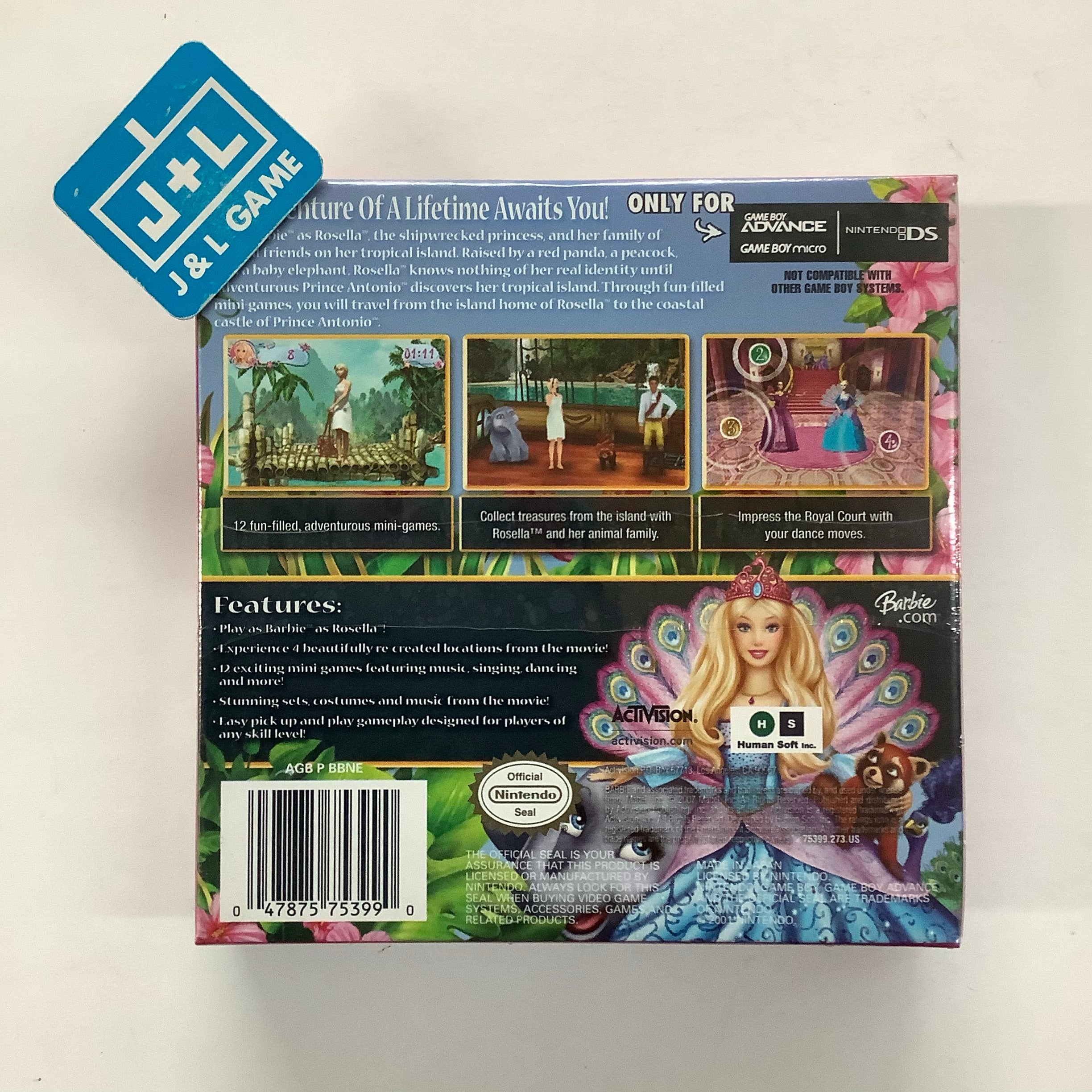 Barbie as The Island Princess - (GBA) Game Boy Advance Video Games Activision Value   