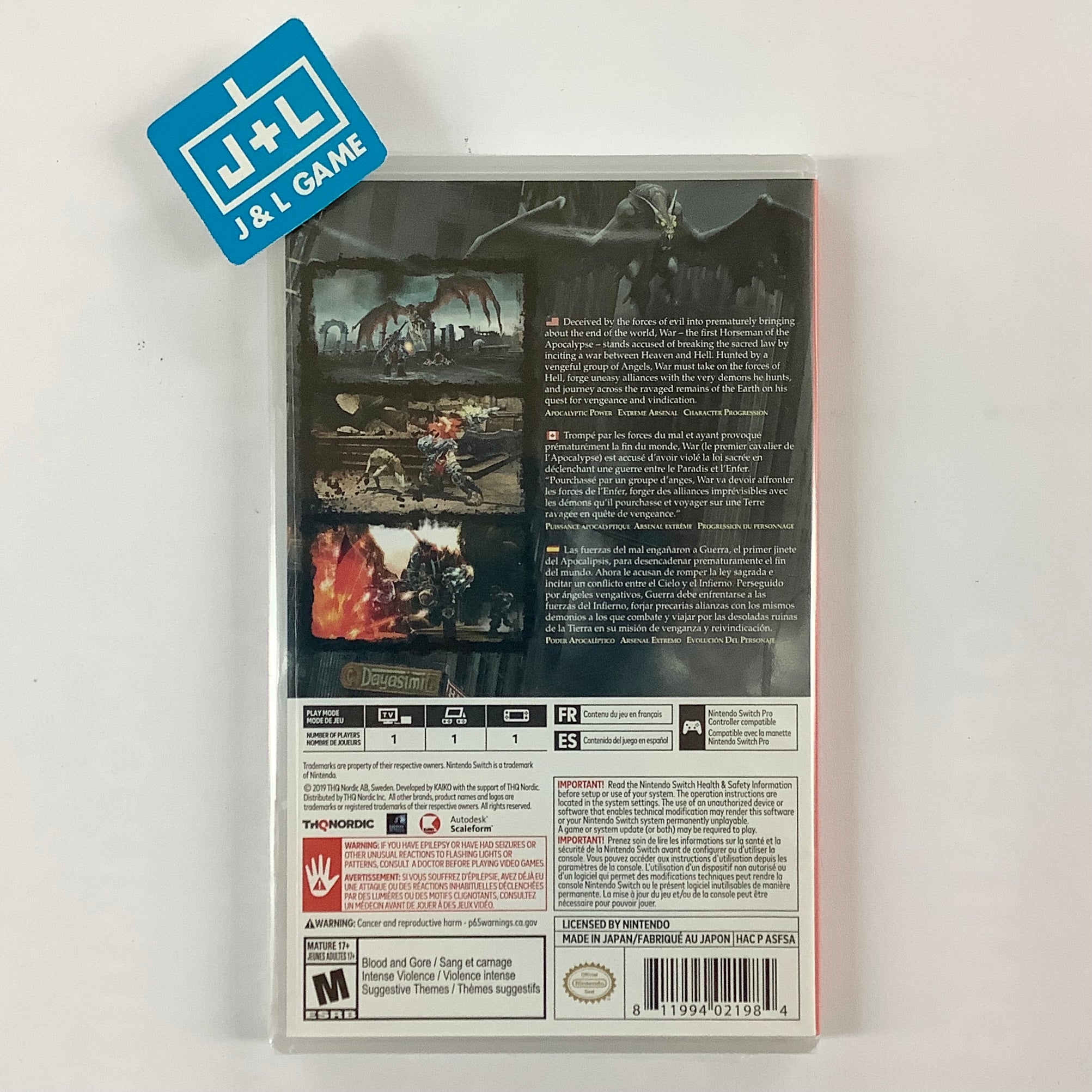 Darksiders: Warmastered Edition - (NSW) Nintendo Switch Video Games THQ Nordic   