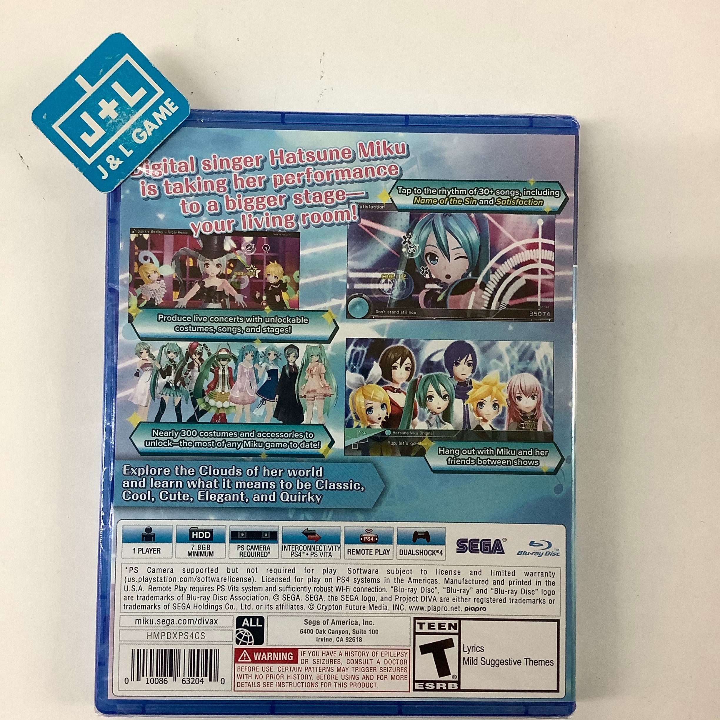 Hatsune Miku: Project Diva X - (PS4) PlayStation 4 Video Games Sega   
