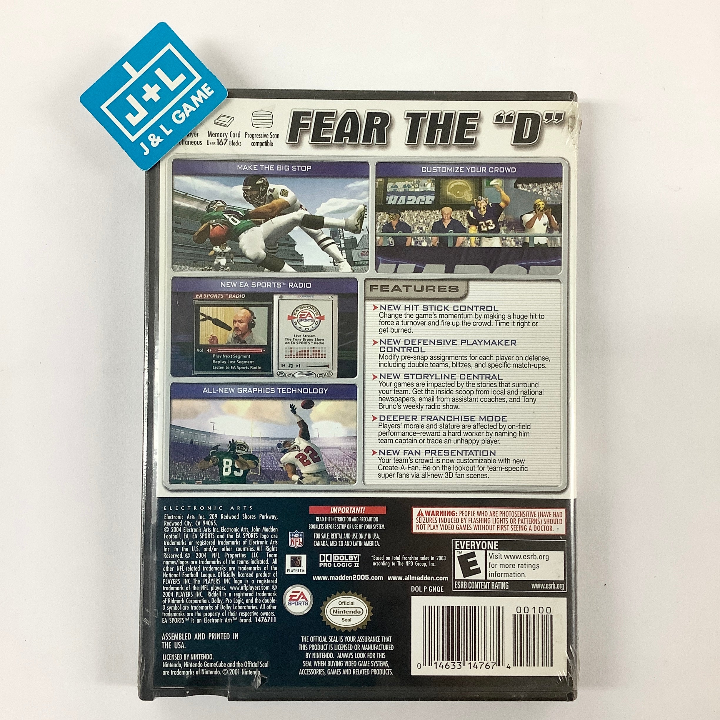 Madden NFL 2005 - (GC) GameCube Video Games EA Sports   