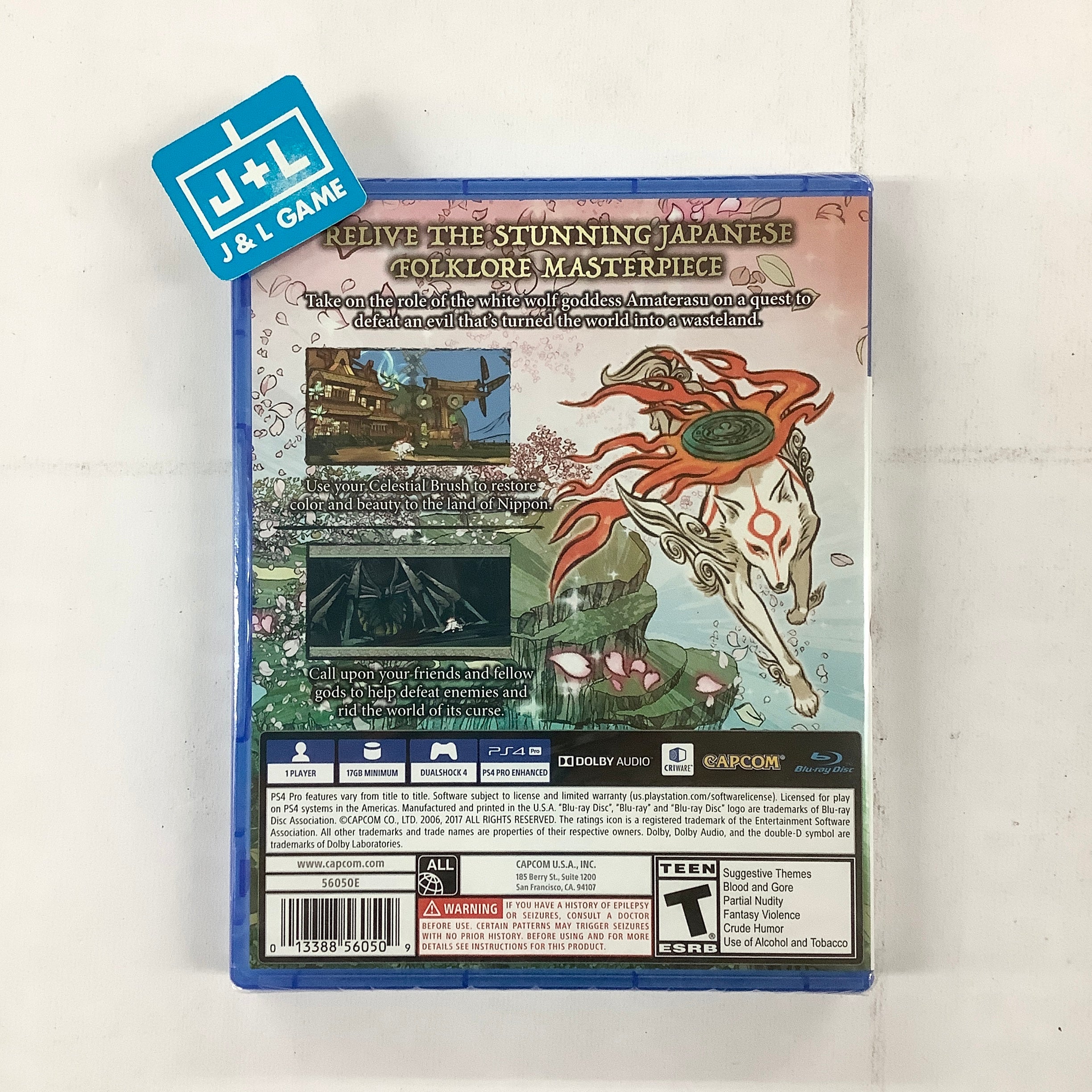 Okami HD - (PS4) PlayStation 4 Video Games Capcom   