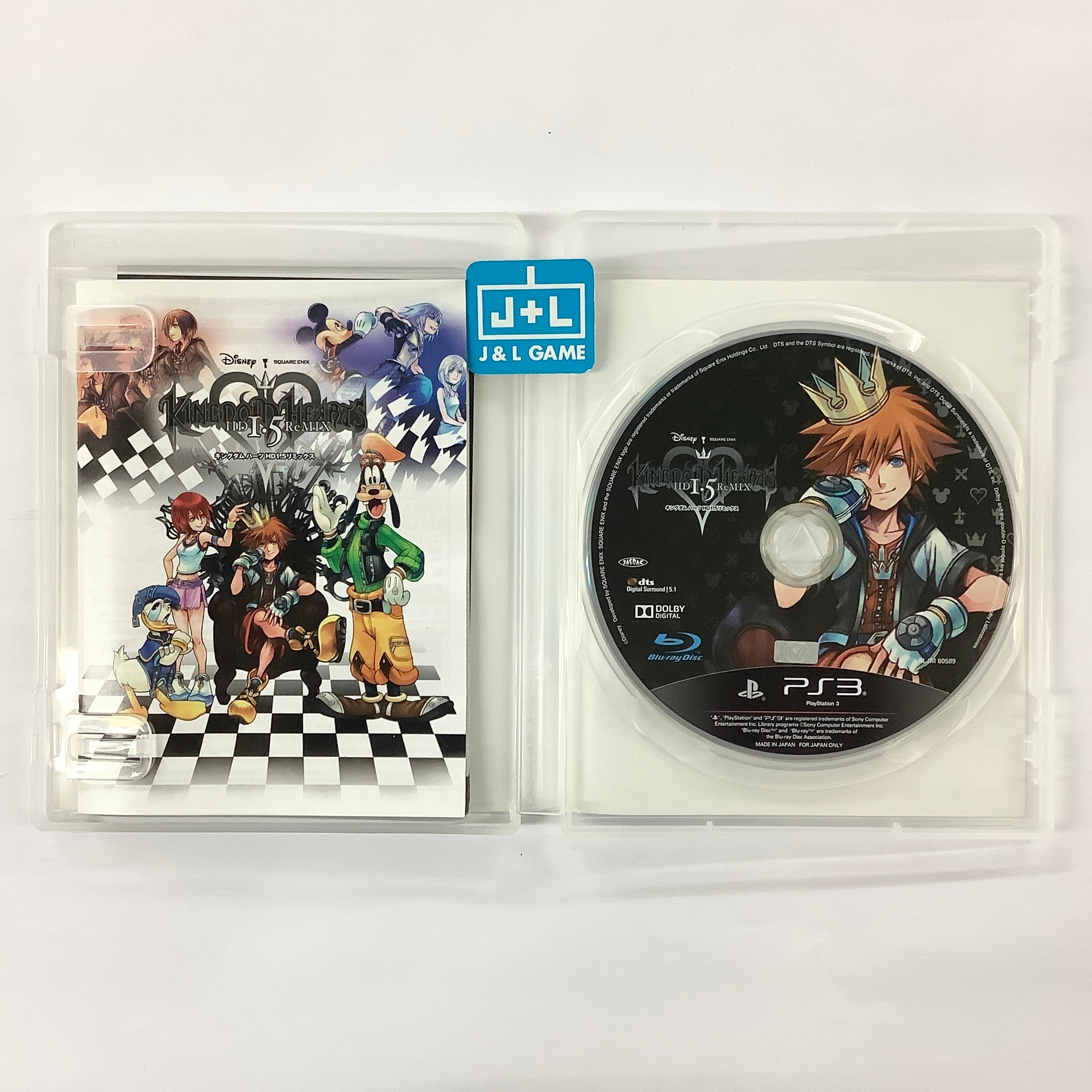 Kingdom Hearts HD 1.5 ReMIX - (PS3) PlayStation 3 [Pre-Owned] (Japanese Import) Video Games Square Enix   