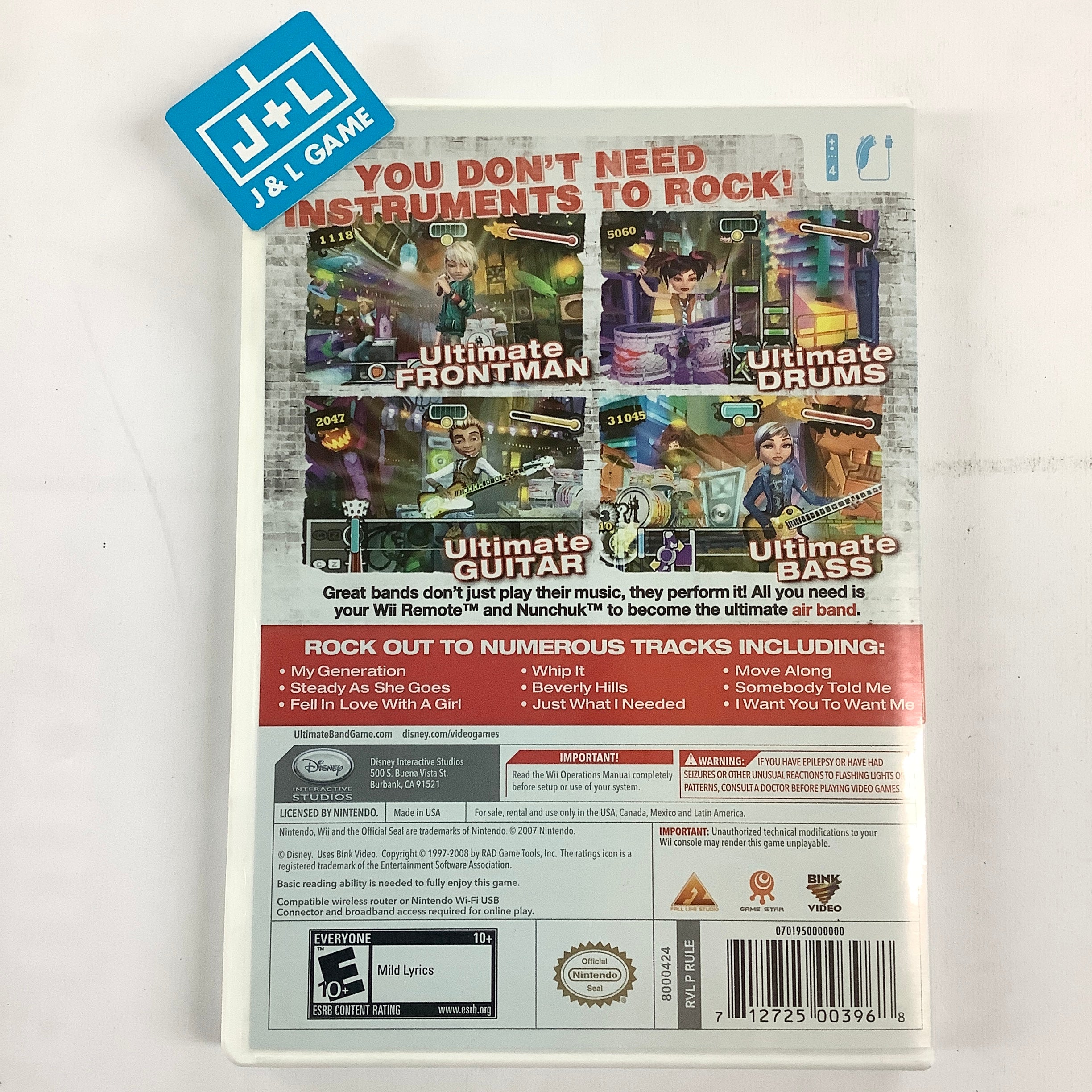 Ultimate Band - Nintendo Wii [Pre-Owned] Video Games Disney Interactive Studios   