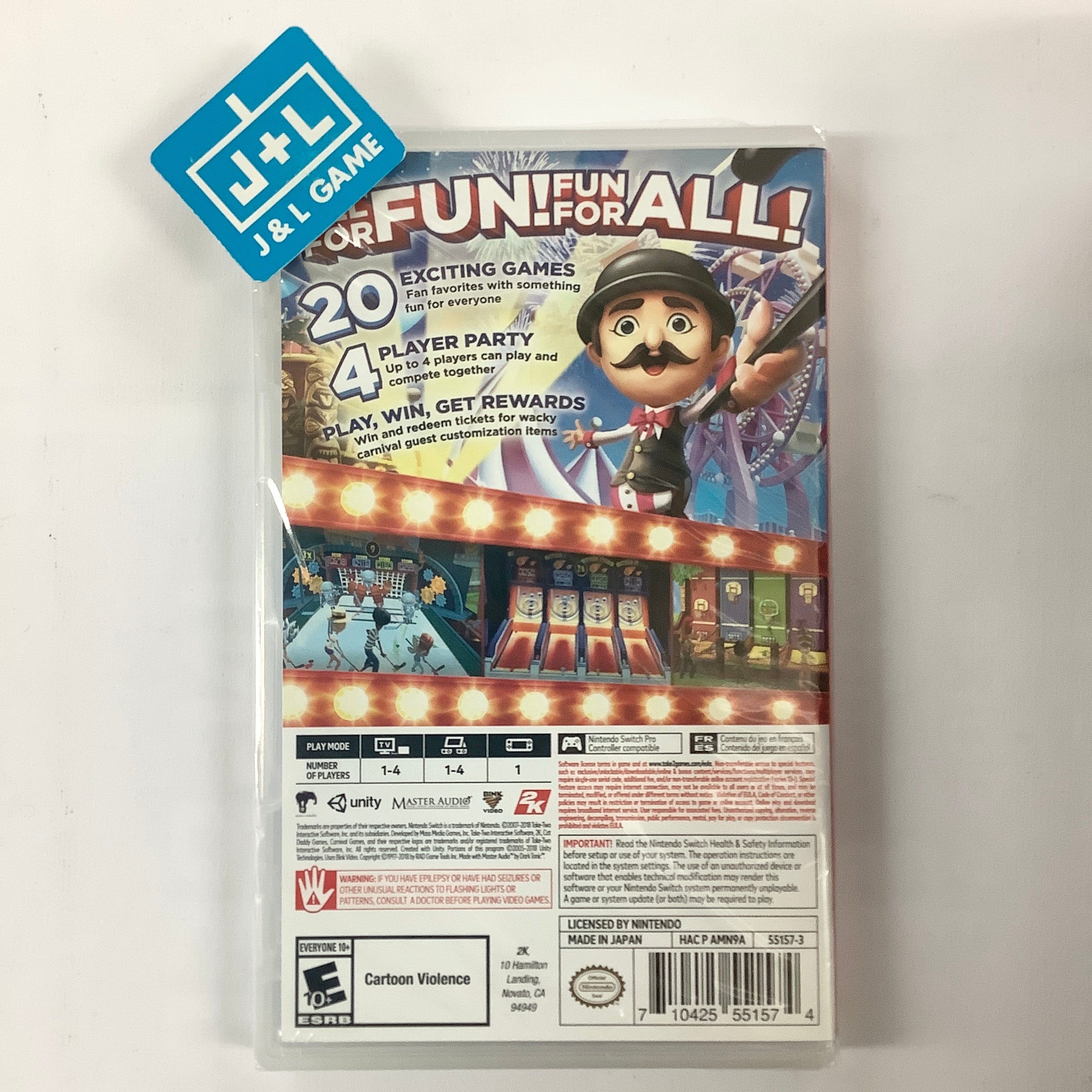 Carnival Games - (NSW) Nintendo Switch Video Games 2K Games   