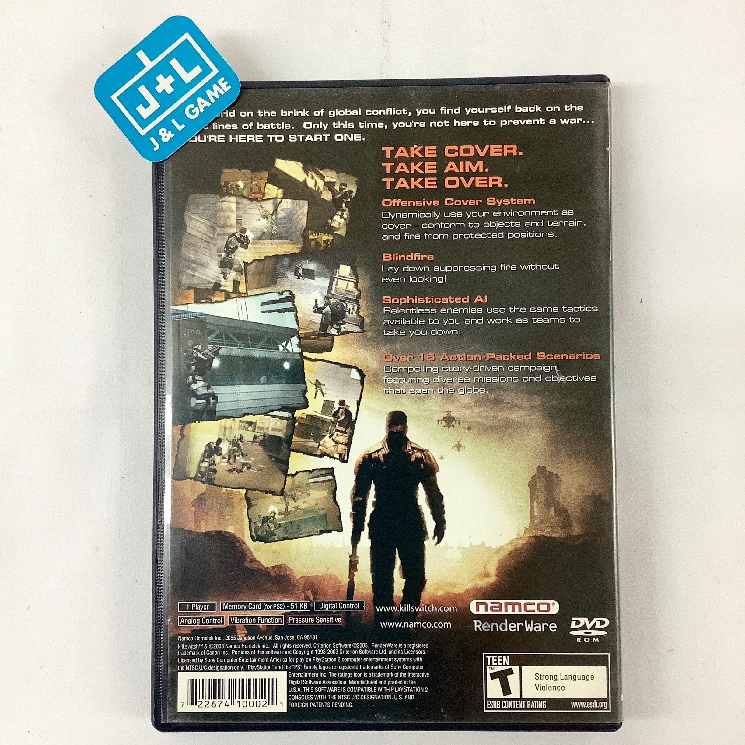 Kill.Switch - (PS2) PlayStation 2 [Pre-Owned] Video Games Namco   
