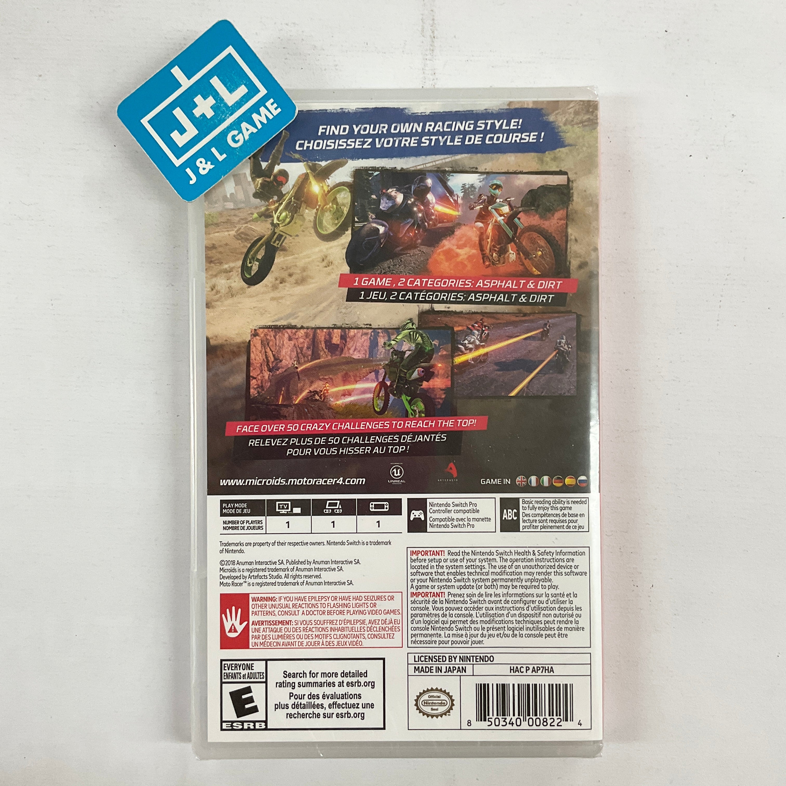 Moto Racer 4 - (NSW) Nintendo Switch Video Games Microids   