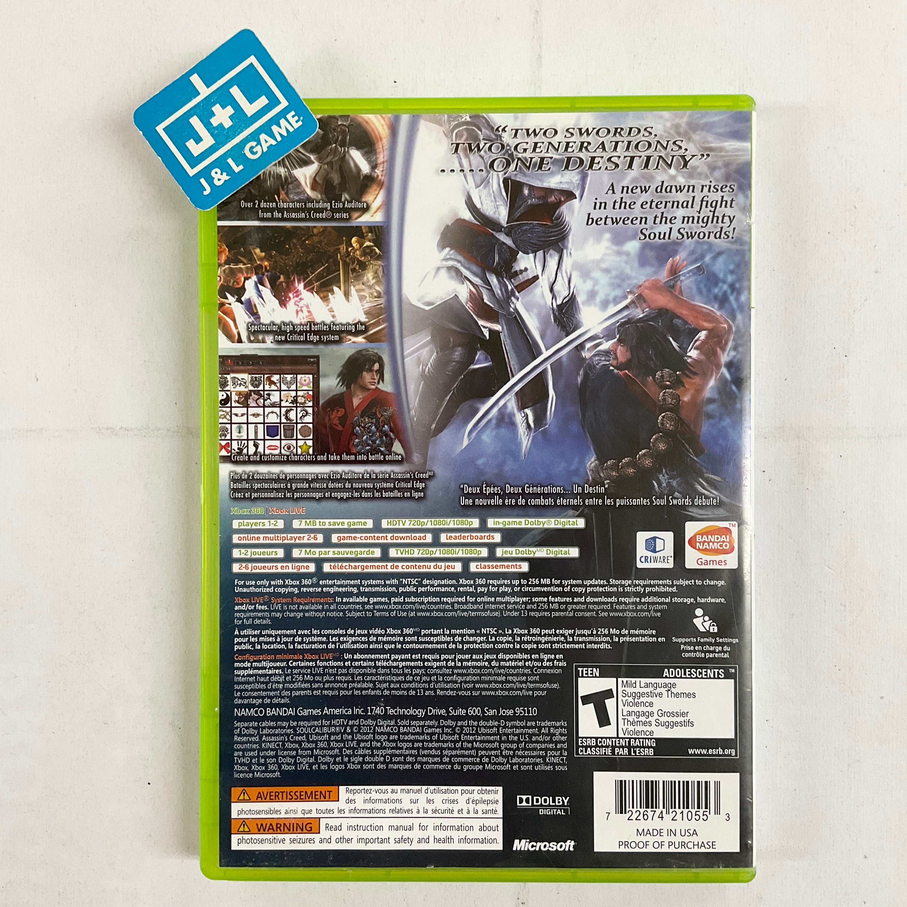 Soul Calibur V - Xbox 360 [Pre-Owned] Video Games BANDAI NAMCO Entertainment   