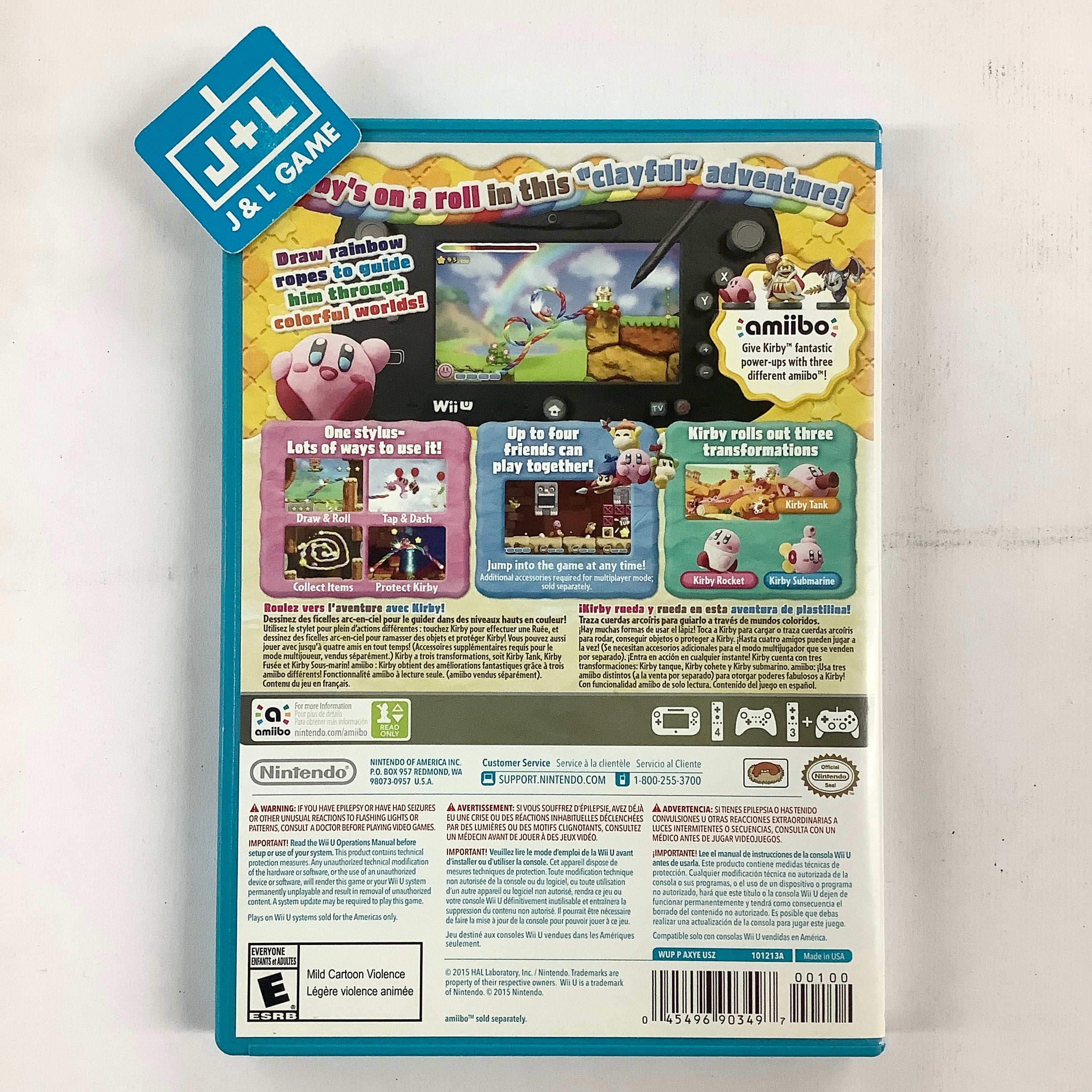Kirby and the Rainbow Curse - Nintendo Wii U [Pre-Owned] Video Games Nintendo   