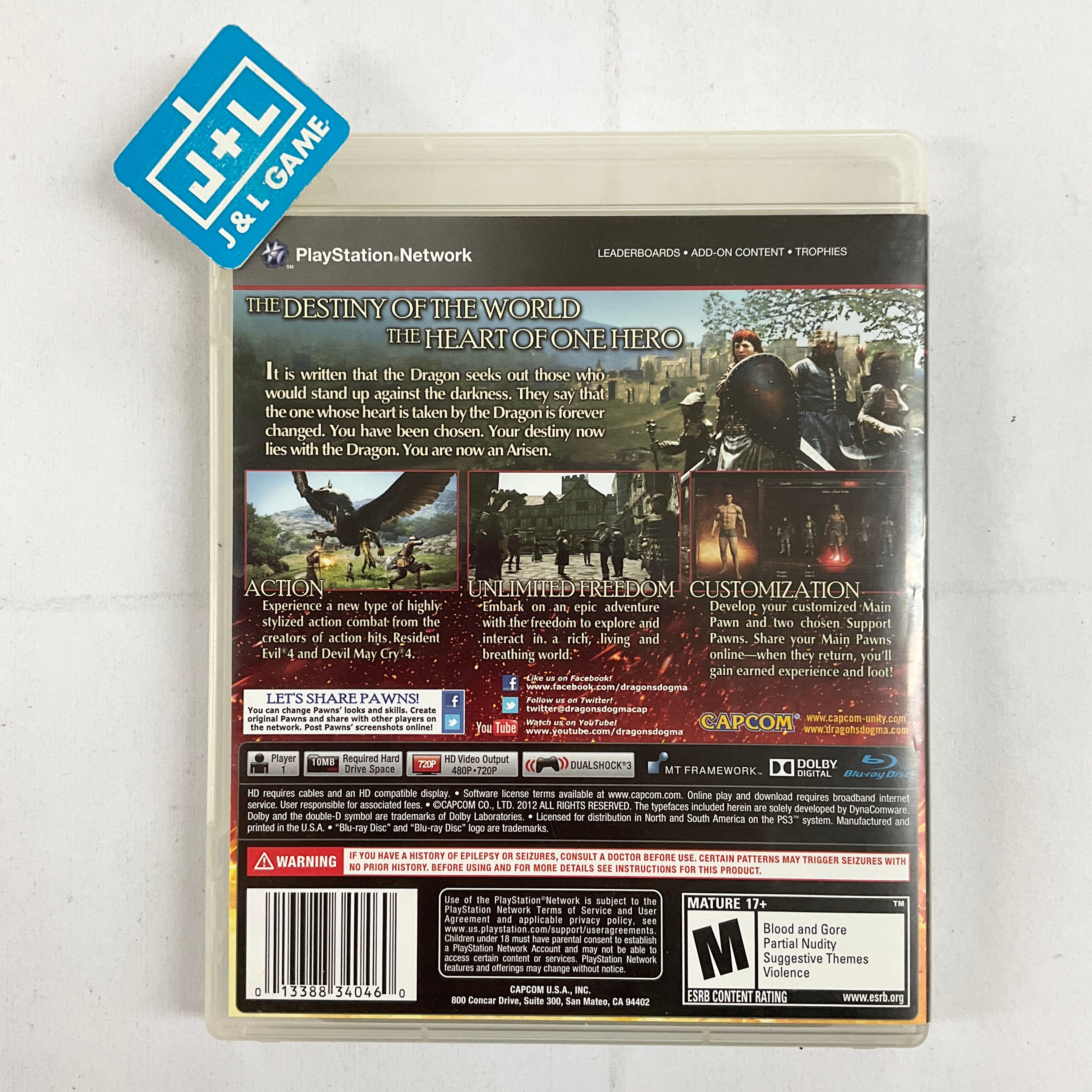 Dragon's Dogma - (PS3) Playstation 3 [Pre-Owned] Video Games Capcom   