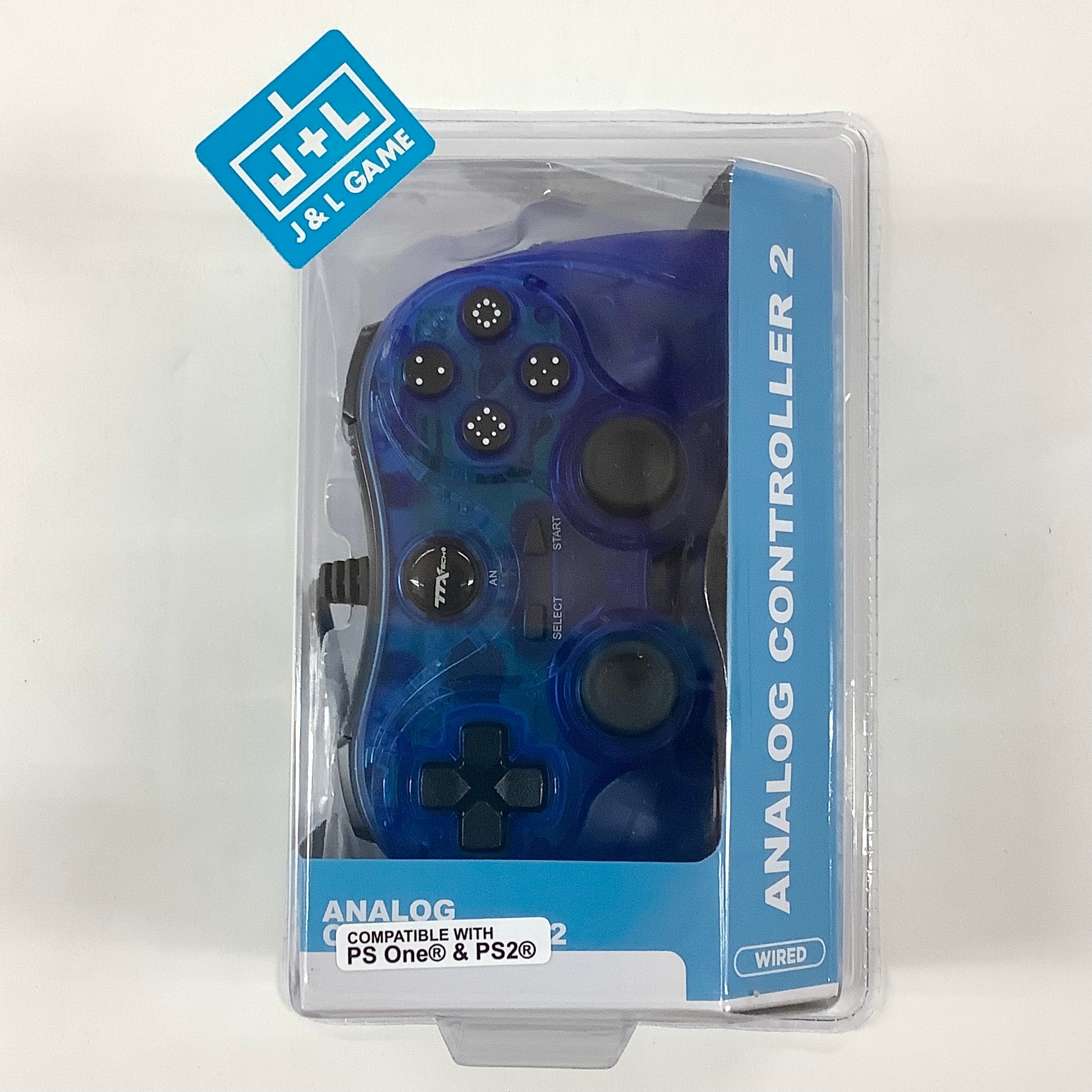 TTX Tech Analog Controller 2 (Clear Blue) - (PS2) PlayStation 2 Accessories TTX Tech   