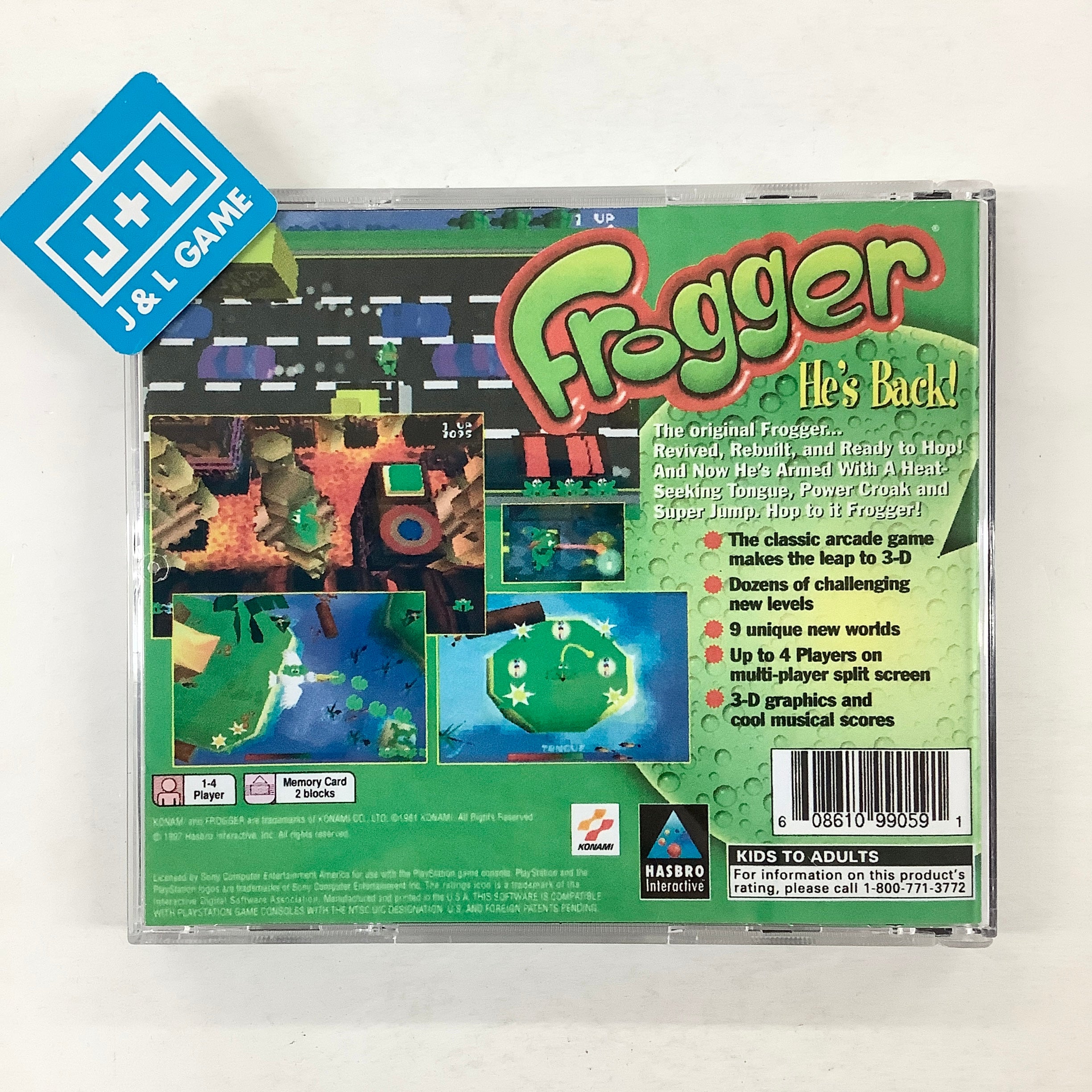 Frogger  - (PS1) PlayStation 1 [Pre-Owned] Video Games Hasbro Interactive   