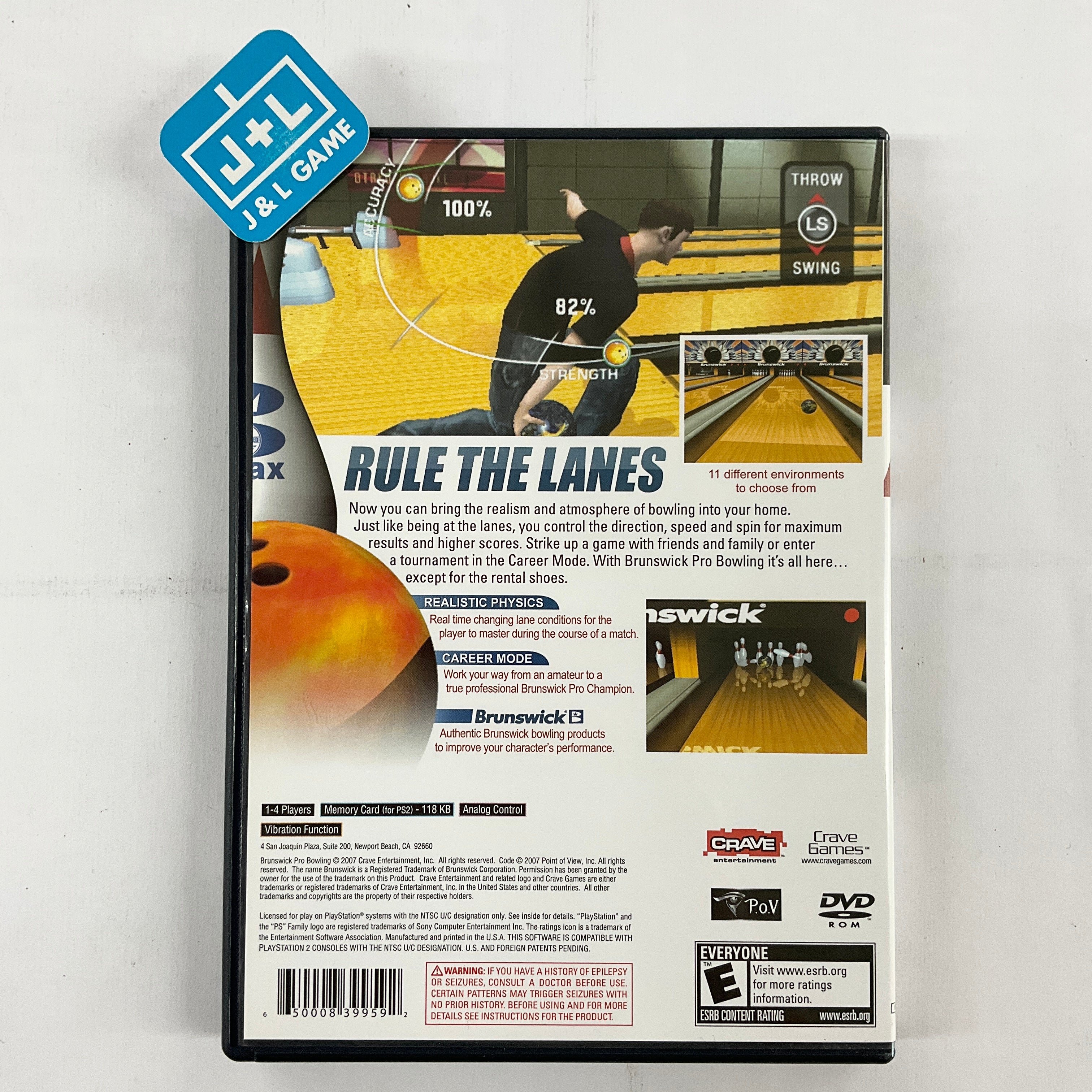 Brunswick Pro Bowling - (PS2) PlayStation 2 [Pre-Owned] Video Games Crave   