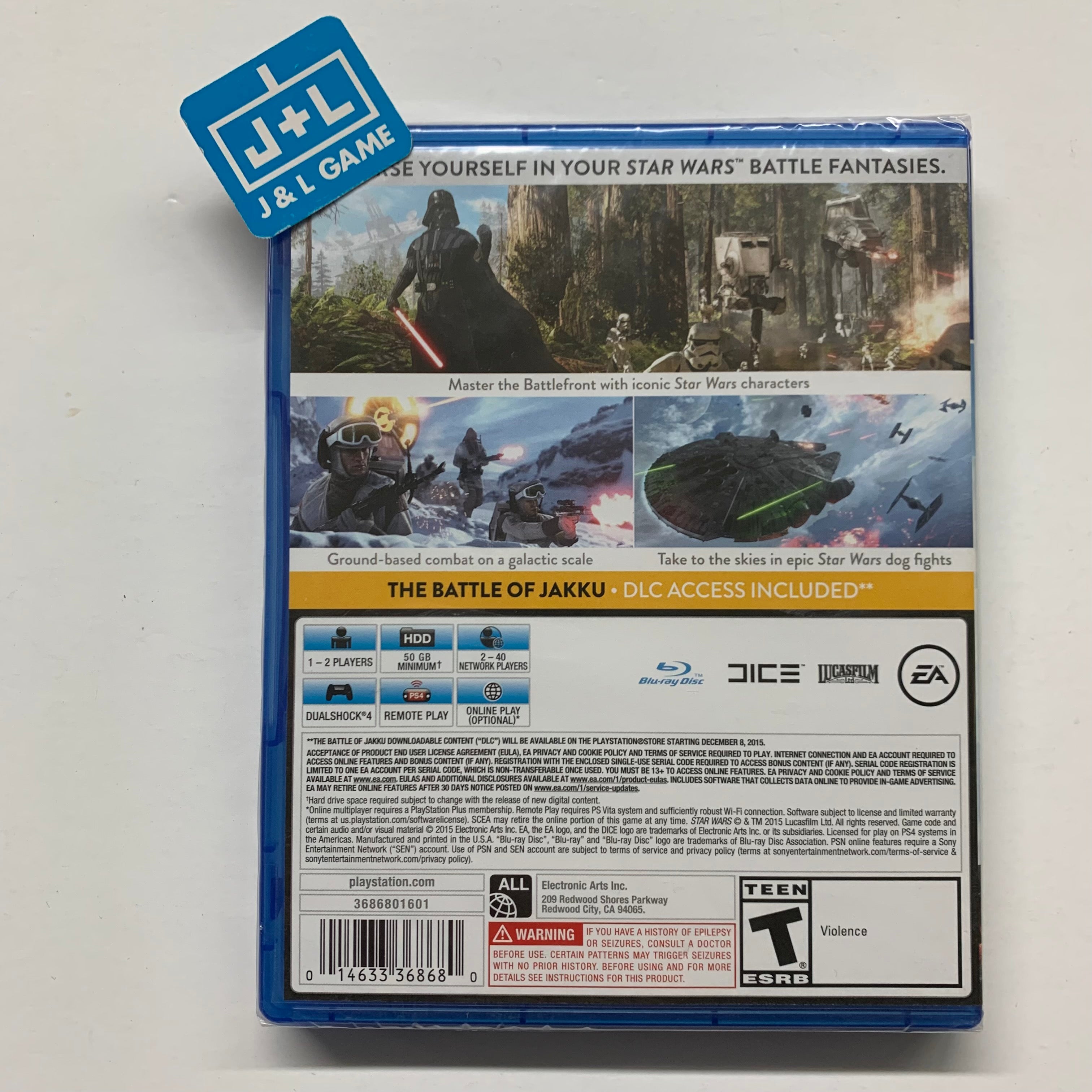 Star Wars Battlefront - (PS4) PlayStation 4 Video Games Electronic Arts   