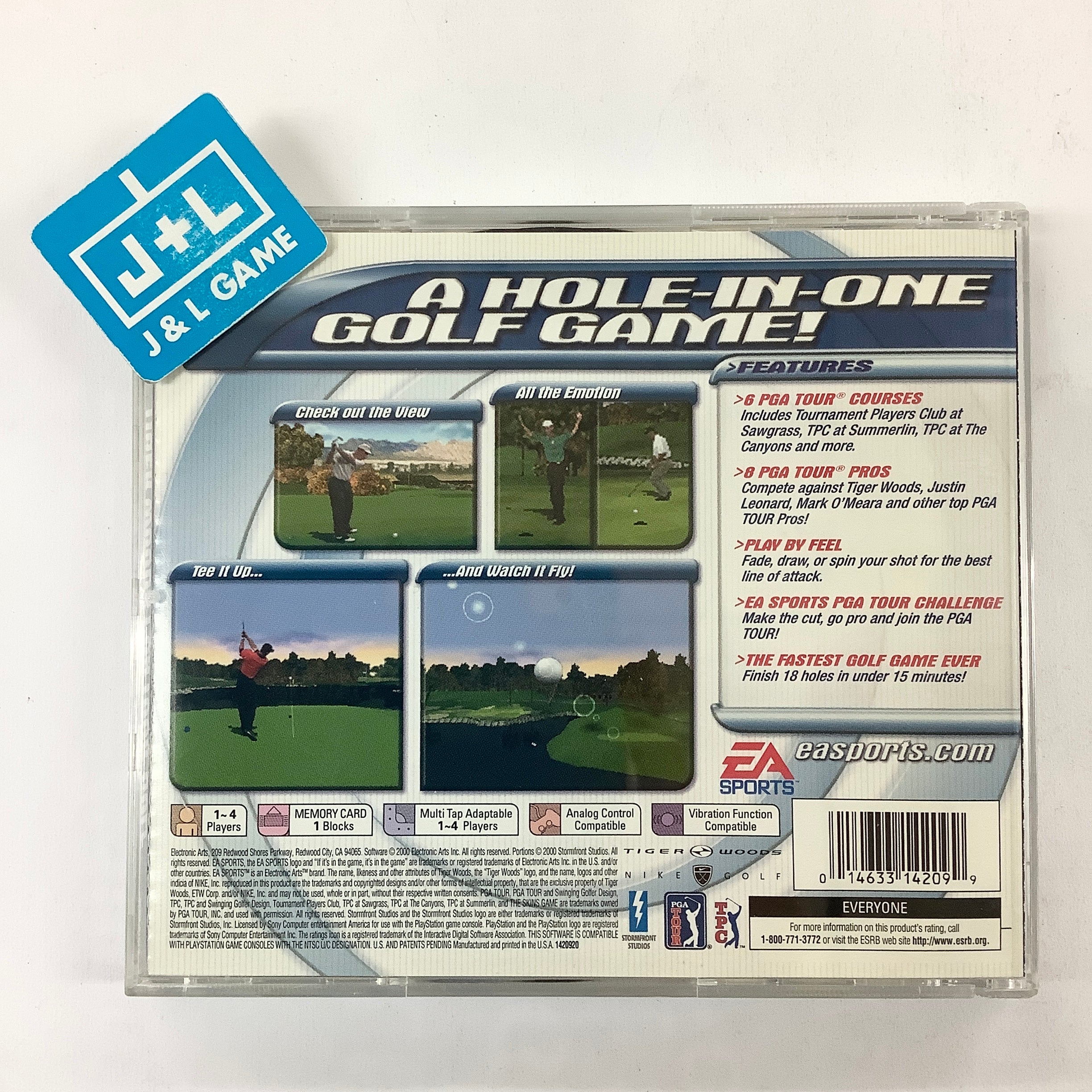 Tiger Woods PGA Tour Golf - (PS1) PlayStation 1 [Pre-Owned] Video Games EA Sports   