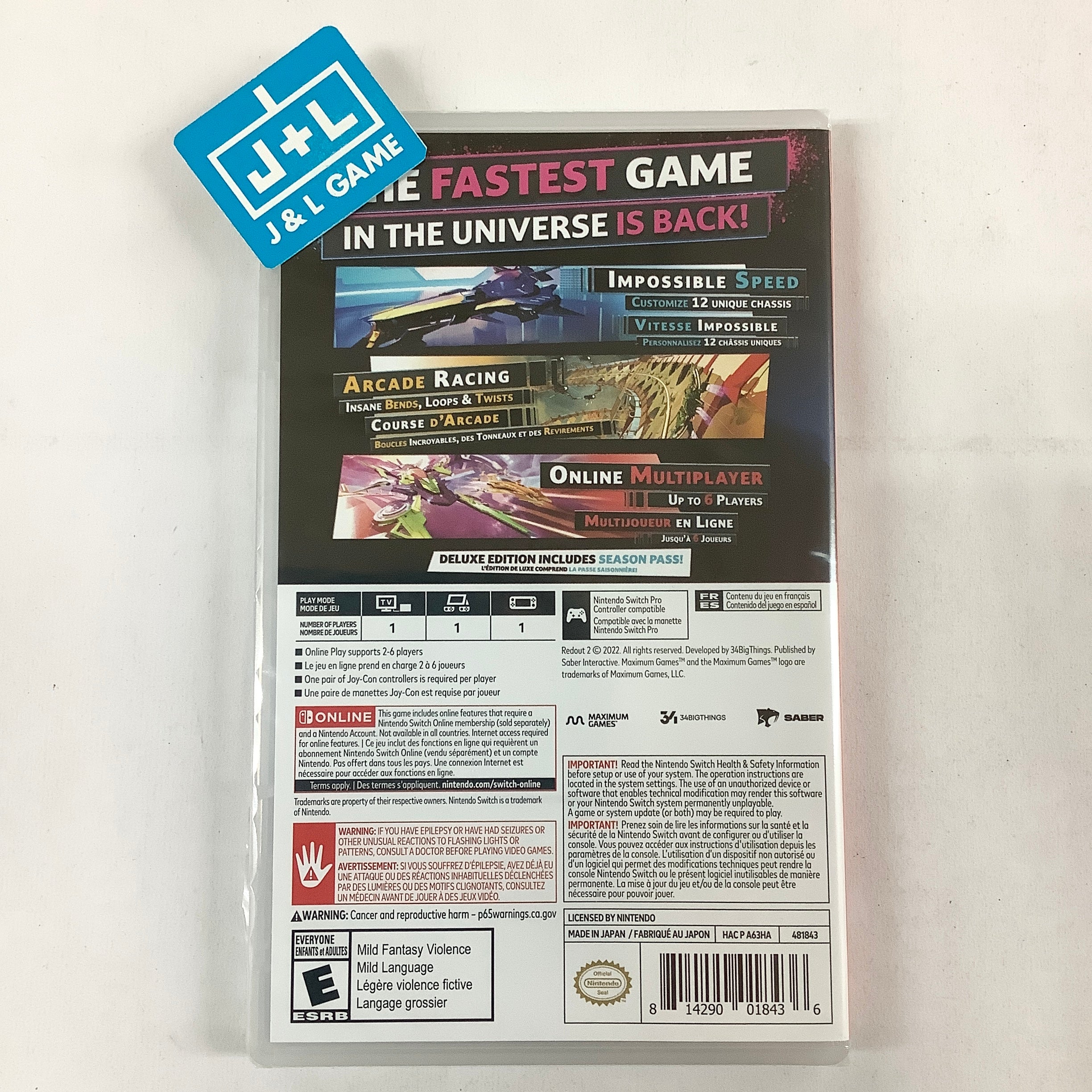 Redout 2: Deluxe Edition - (NSW) Nintendo Switch Video Games Maximum Games   