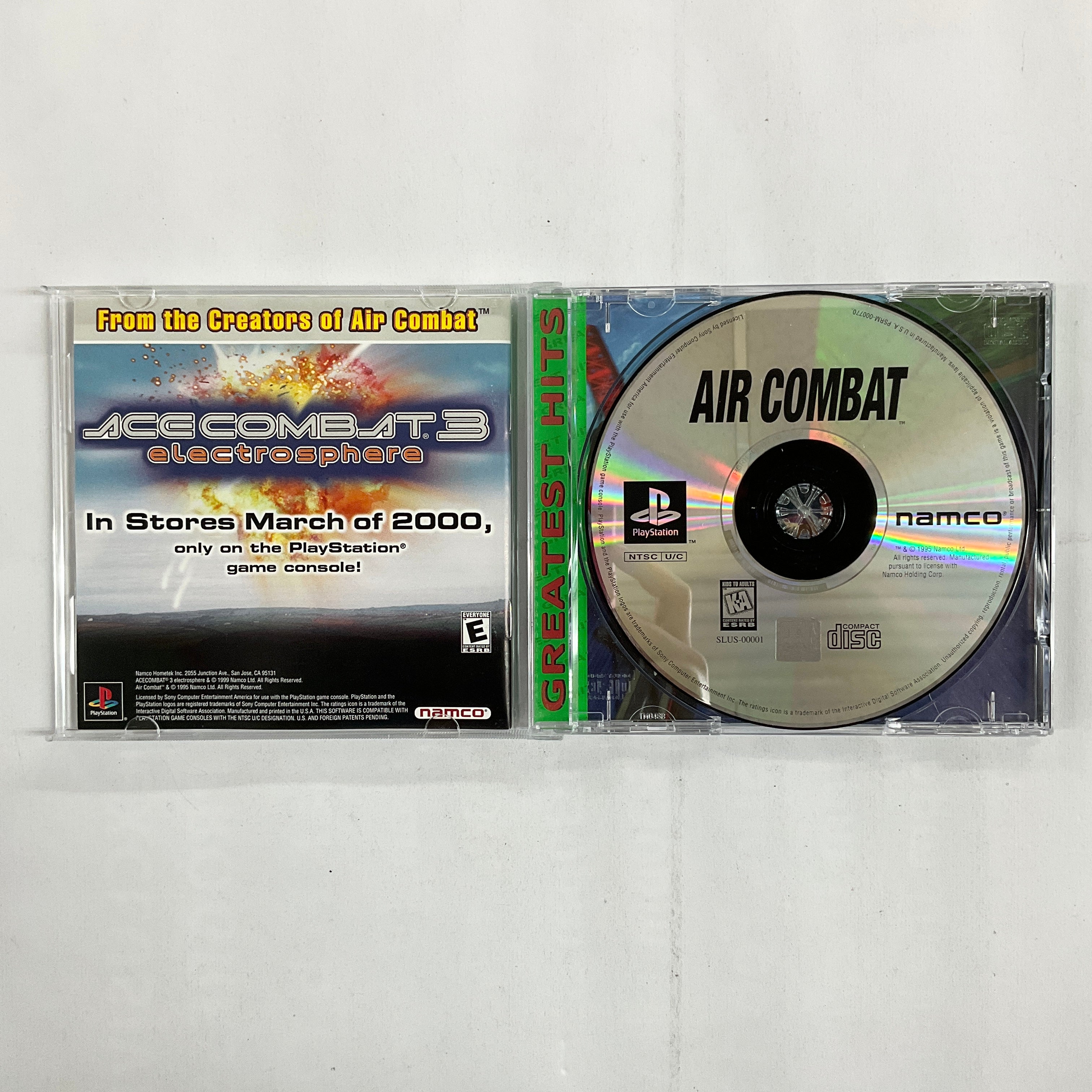 Air Combat (Greatest Hits) - (PS1) PlayStation 1 [Pre-Owned] Video Games Namco   