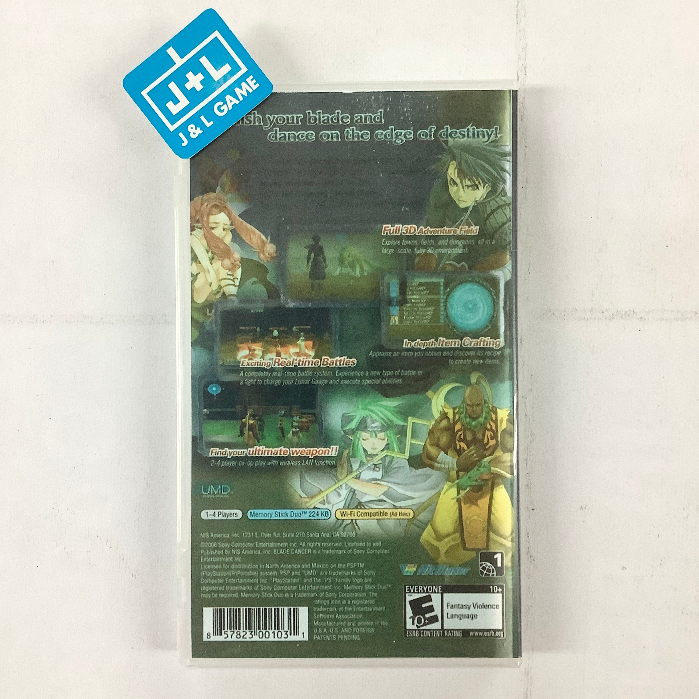 Blade Dancer: Lineage of Light - Sony PSP [Pre-Owned] | J&L Game